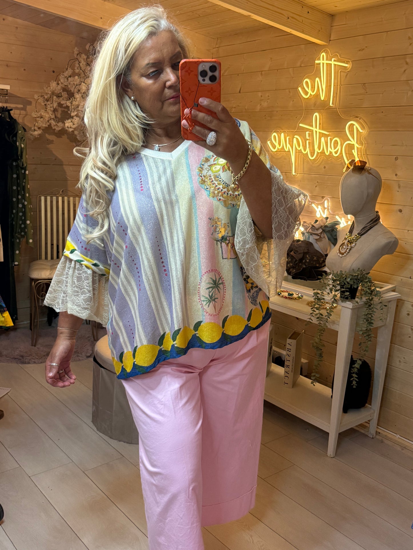 Shimmer Lemons Top