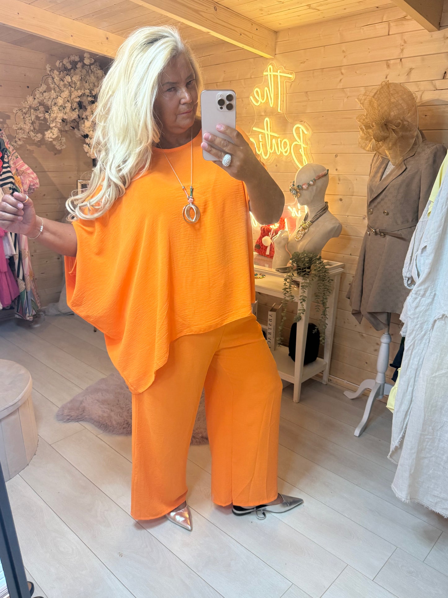 Orange Lagenlook Co Ord Set