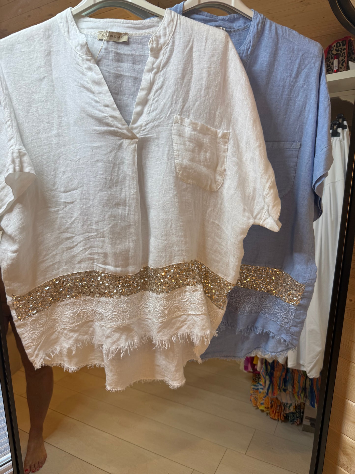 Deluxe Sequin Edge Top