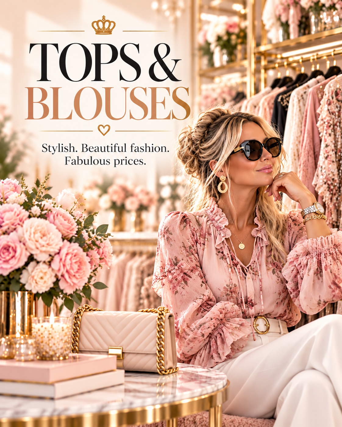 Women's tops and blouses category at The Ultimate Ladies Boutique