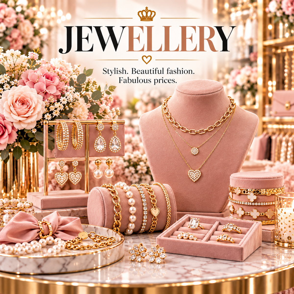 Women's jewellery category at The Ultimate Ladies Boutique