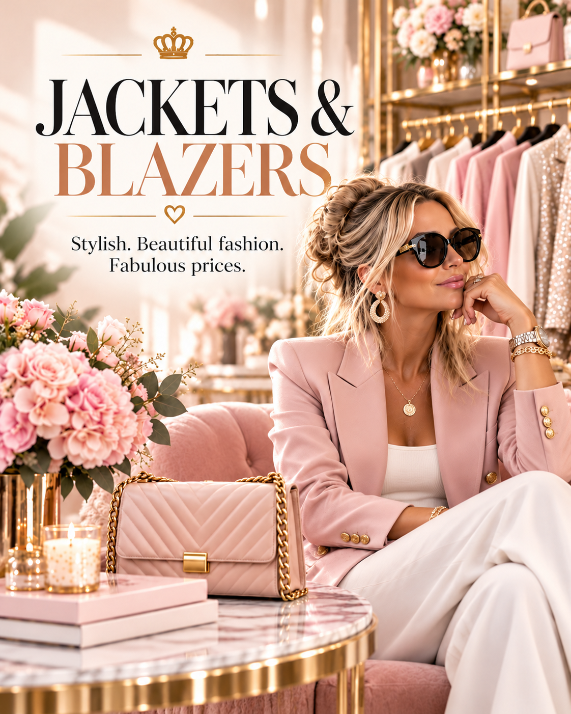 Women's jackets and blazers collection at The Ultimate Ladies Boutique