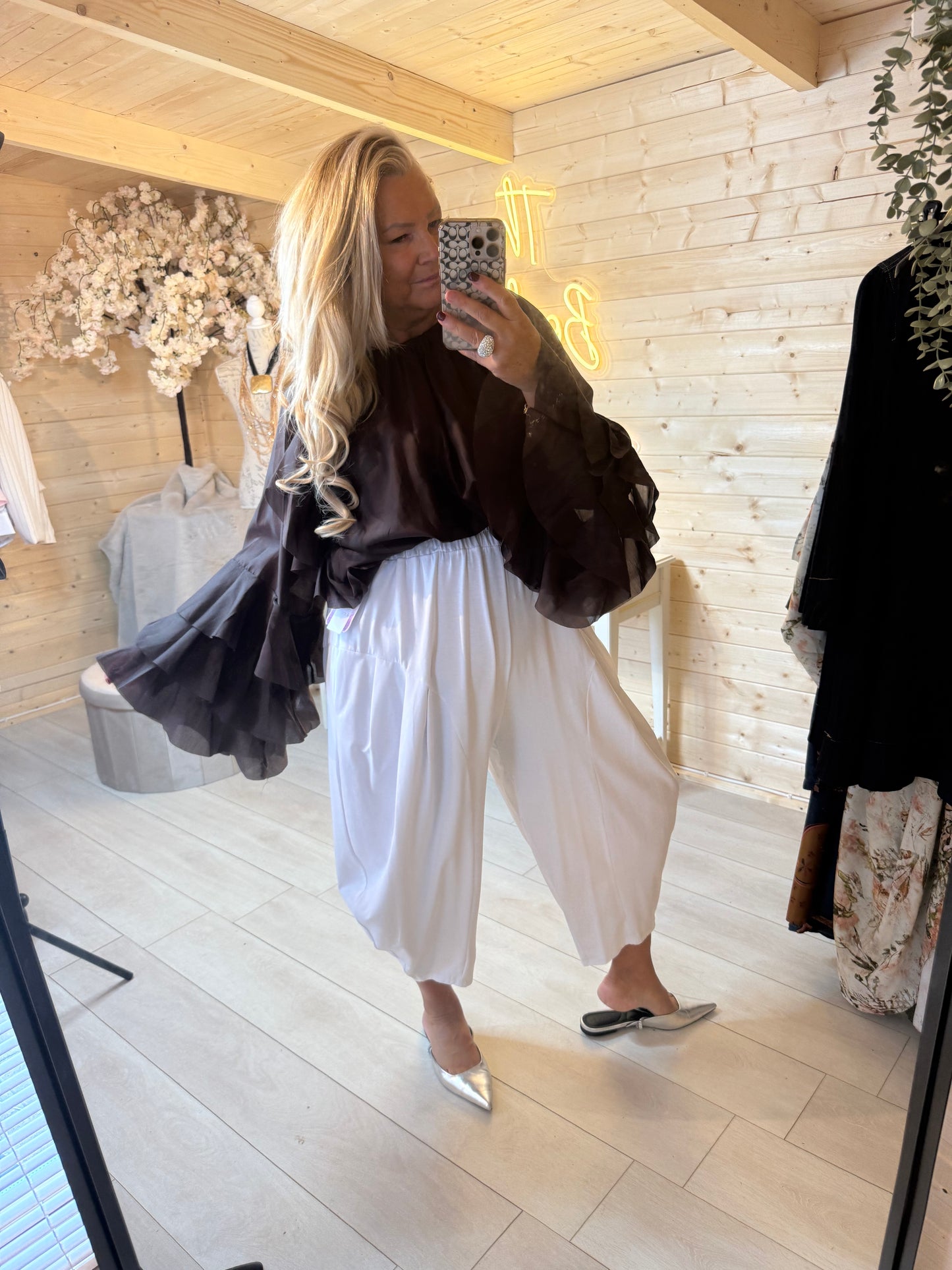 Plain Slouch Trousers