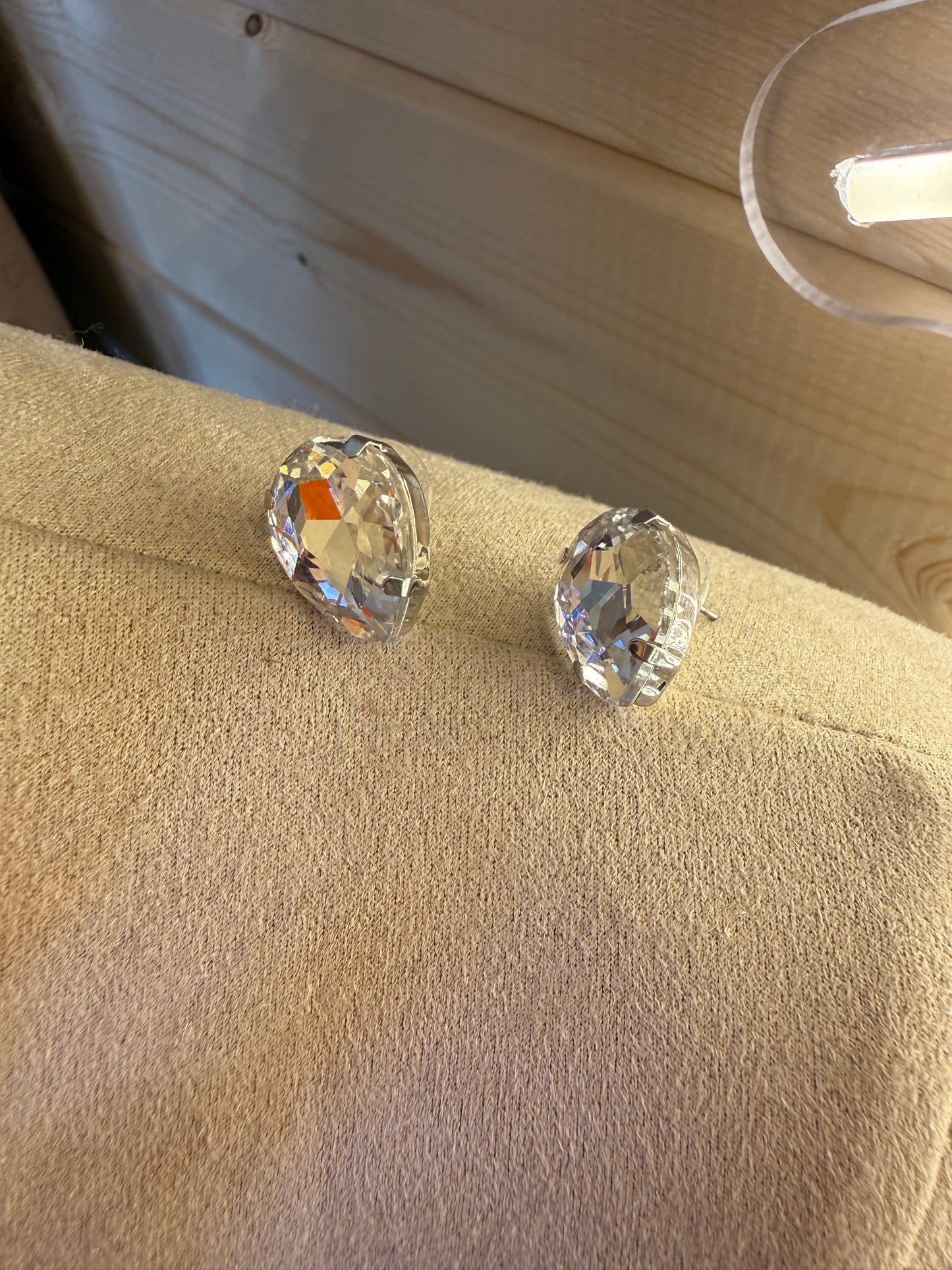 Crystal Diamond Drop Necklace & Earring Set
