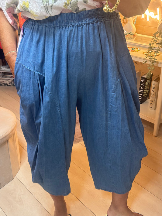 Denim Slouch Trousers