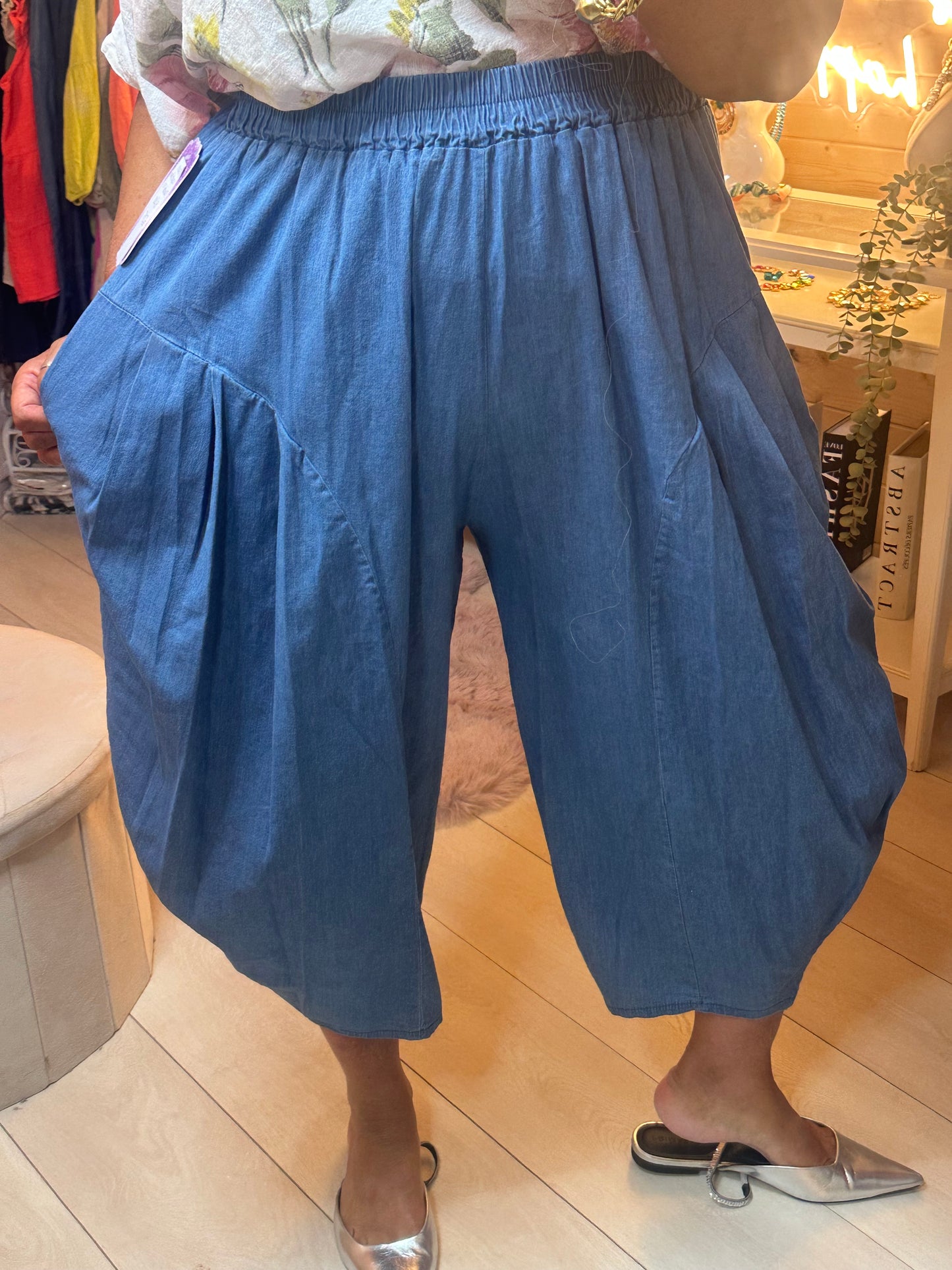 Denim Slouch Trousers