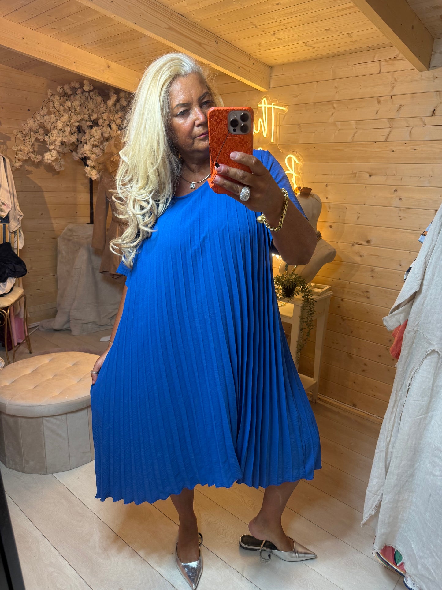 Mya Pleated Dress