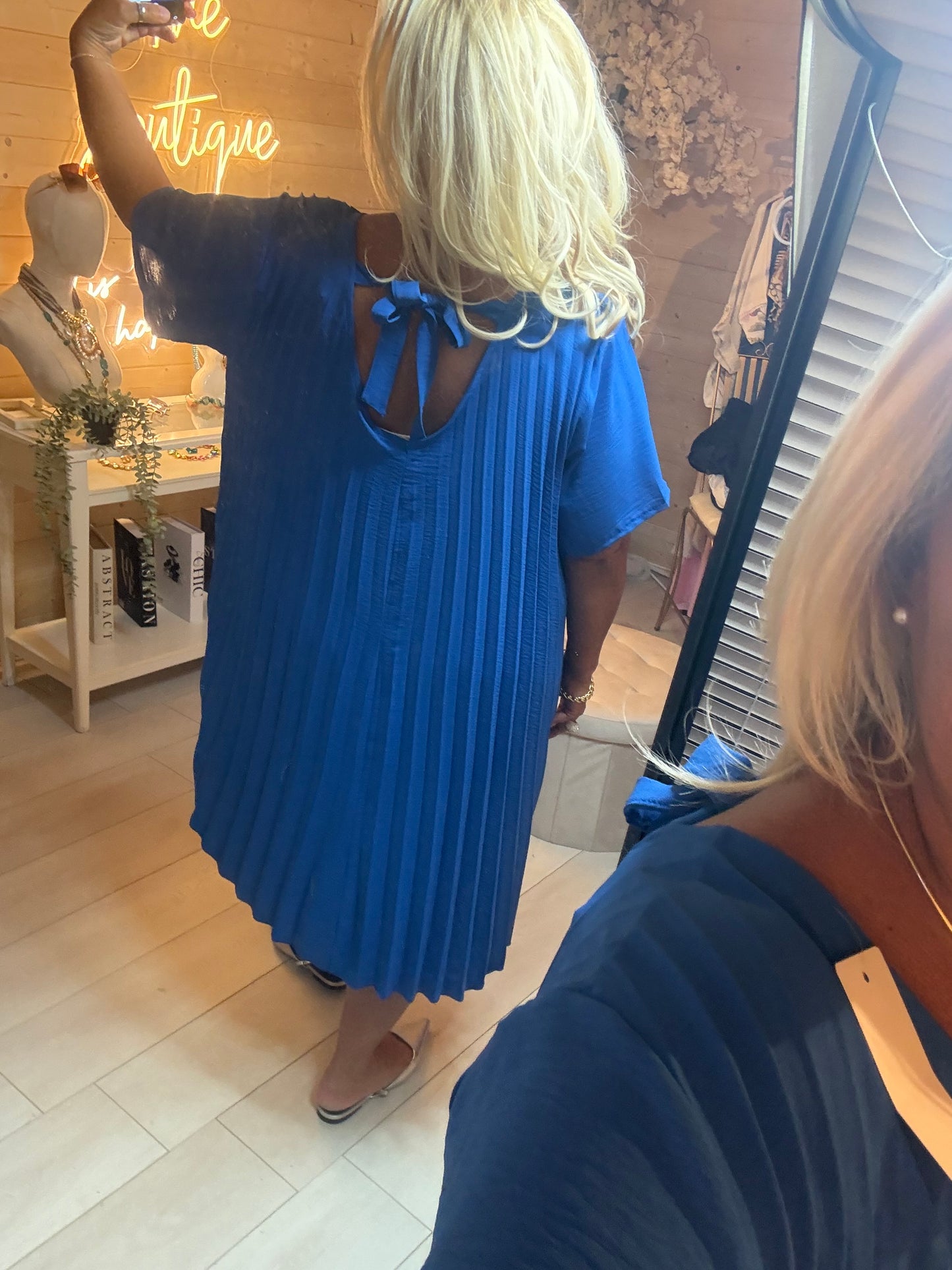 Mya Pleated Dress