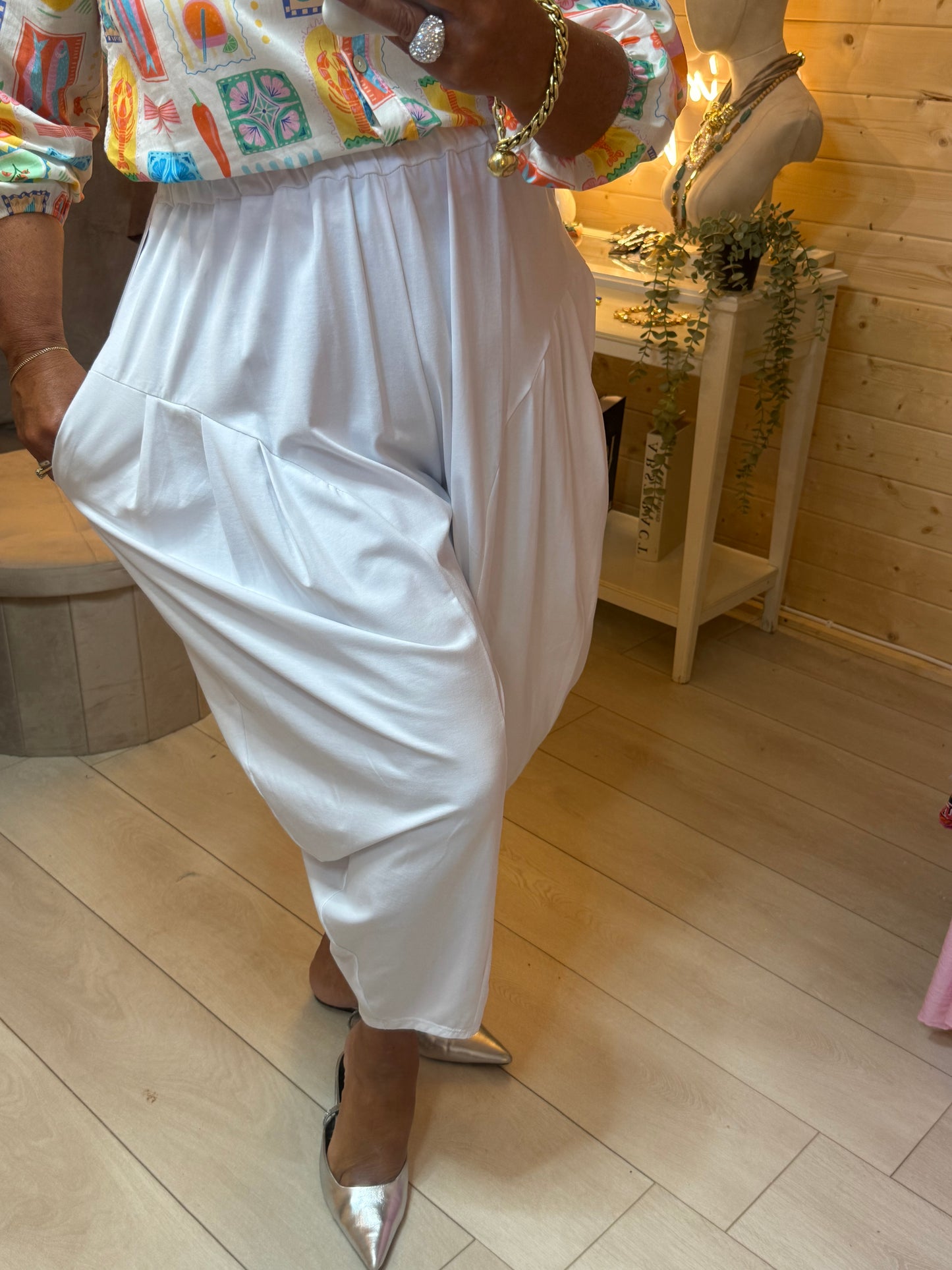 Plain Slouch Trousers