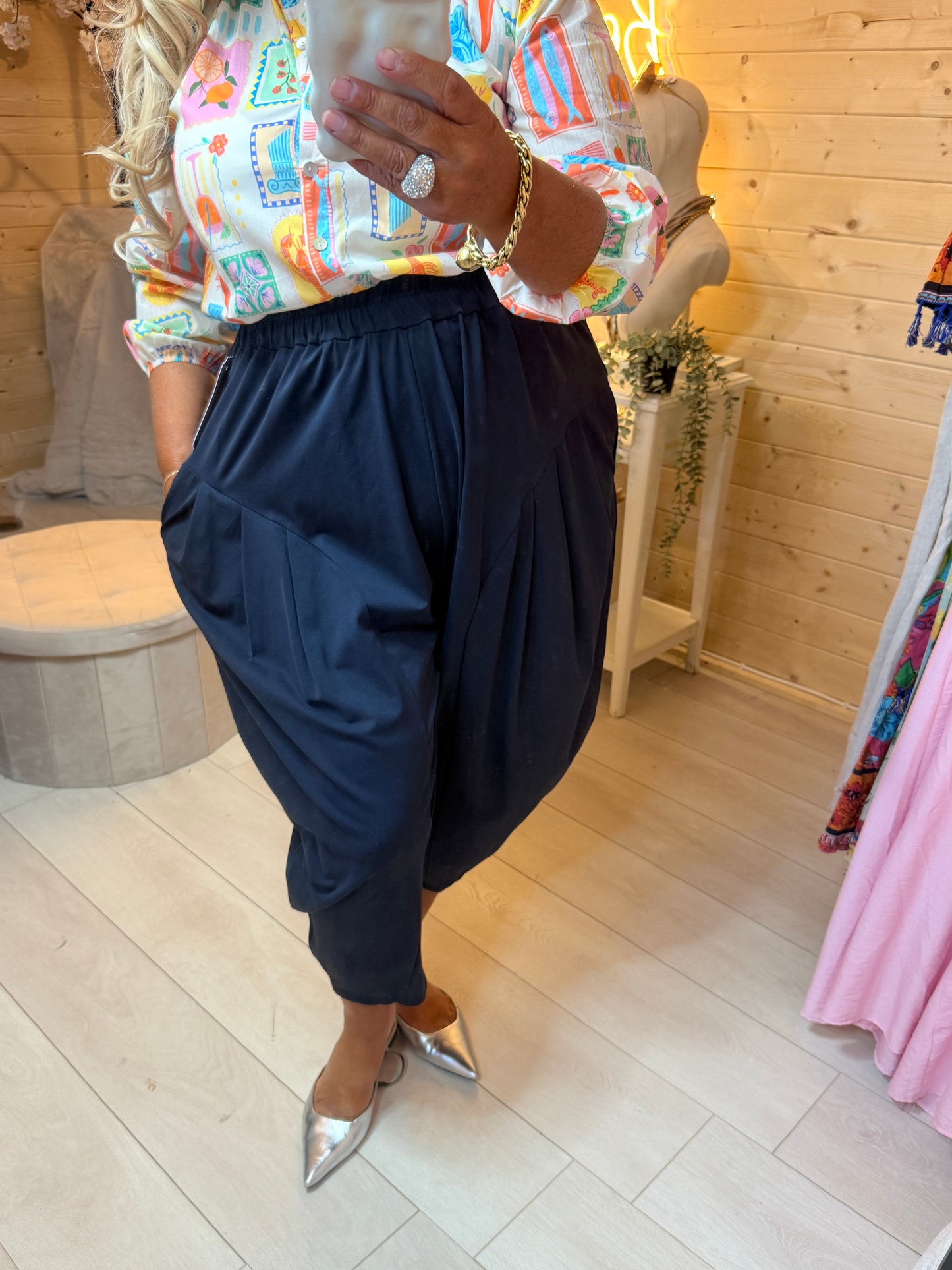 Plain Slouch Trousers