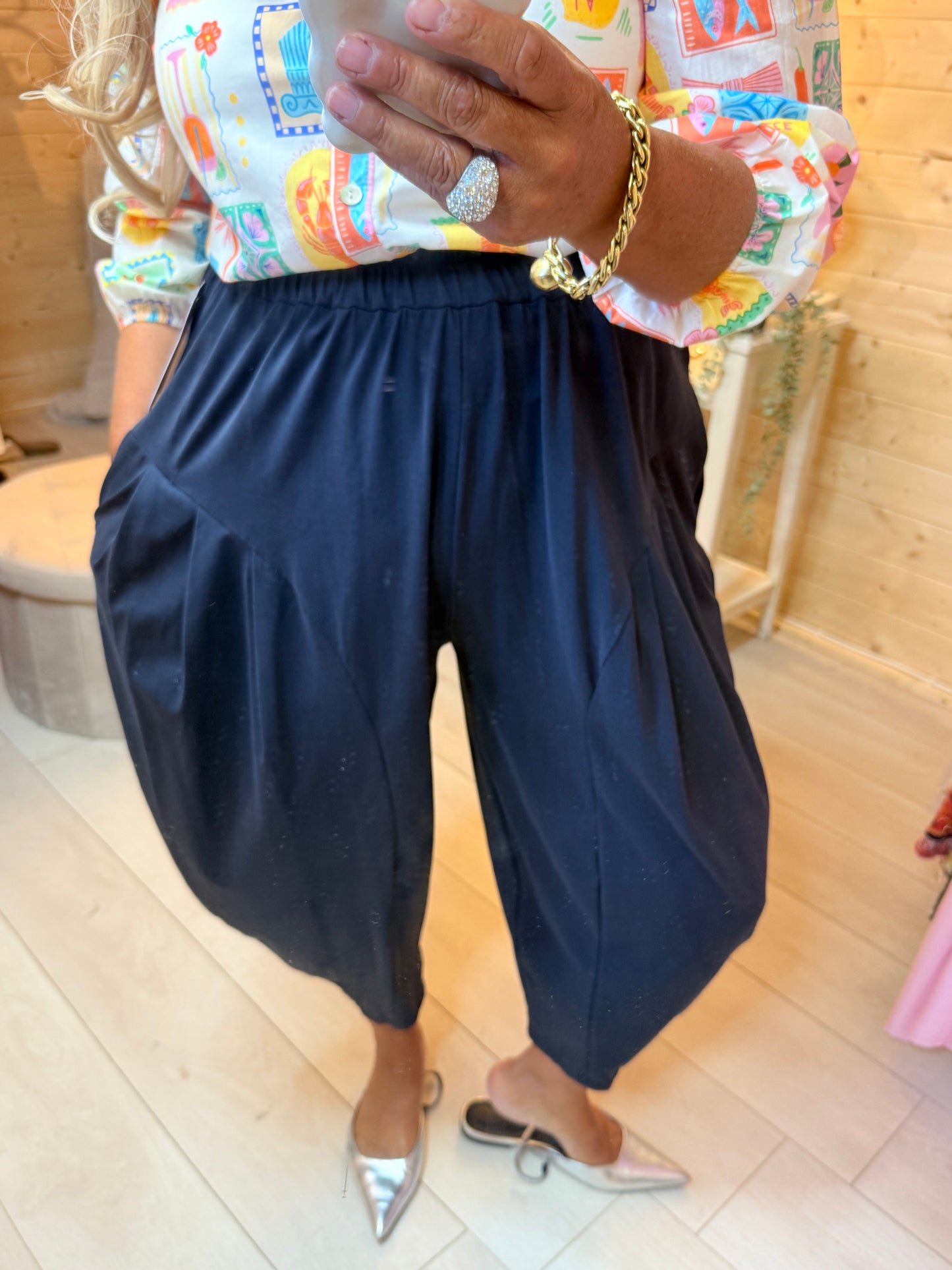 Plain Slouch Trousers