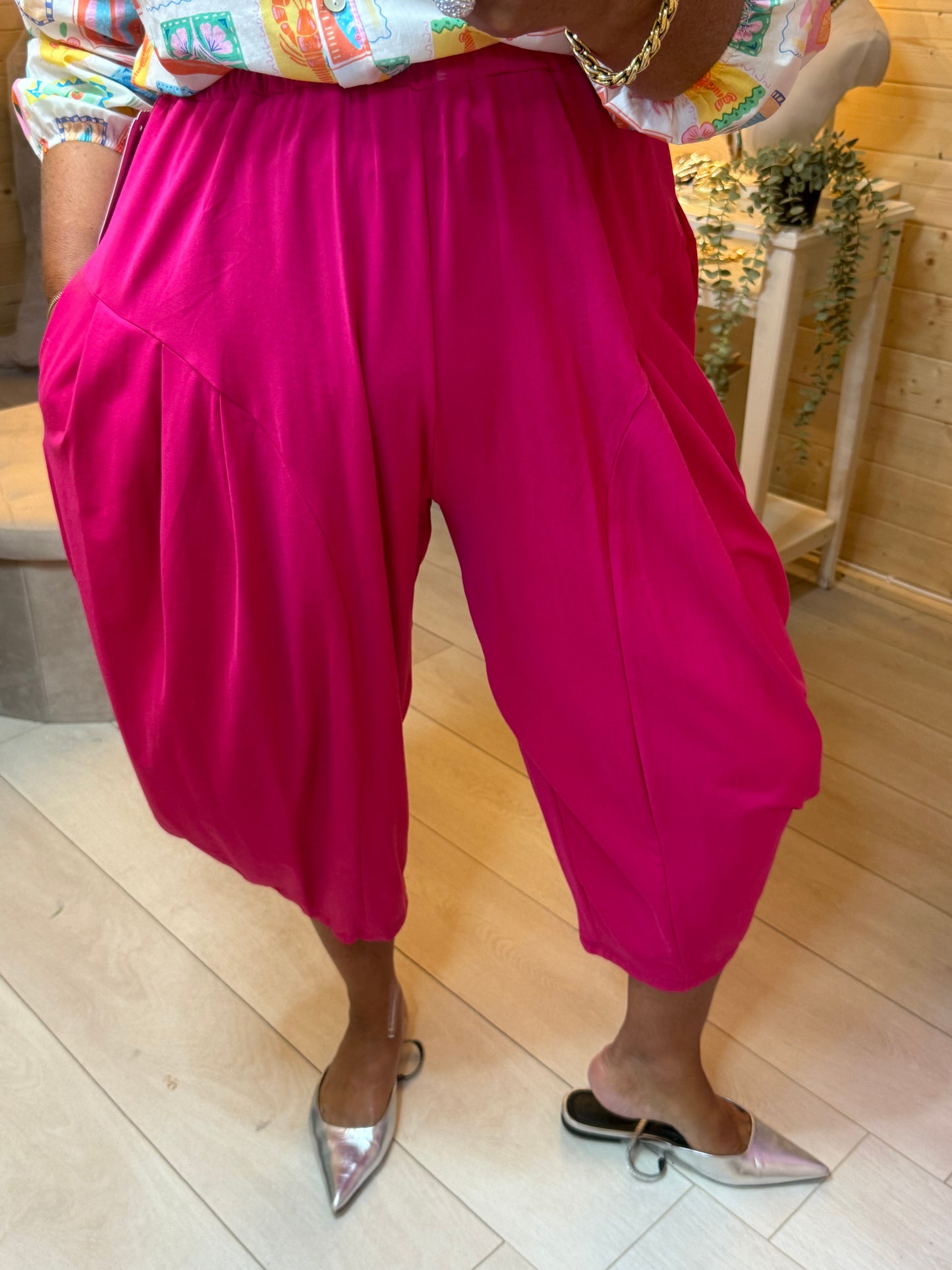 Plain Slouch Trousers