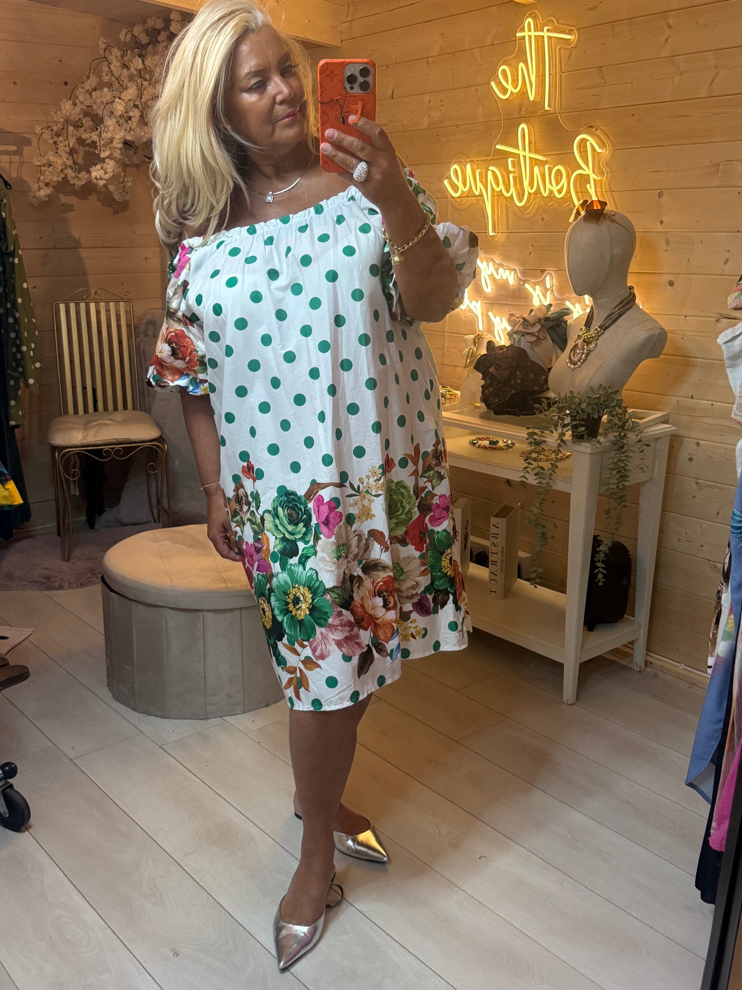 Rosa Bardot Dress
