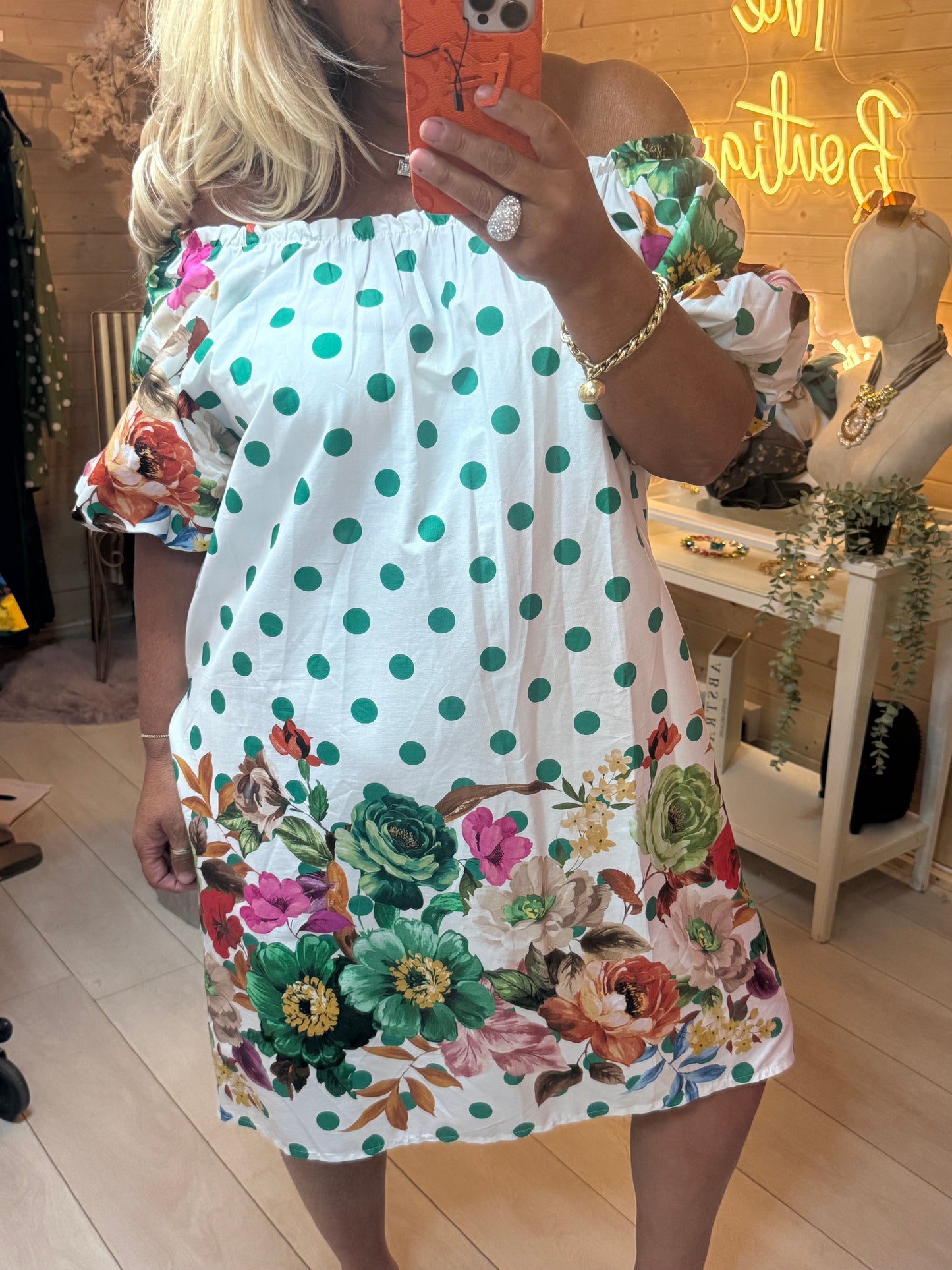 Rosa Bardot Dress