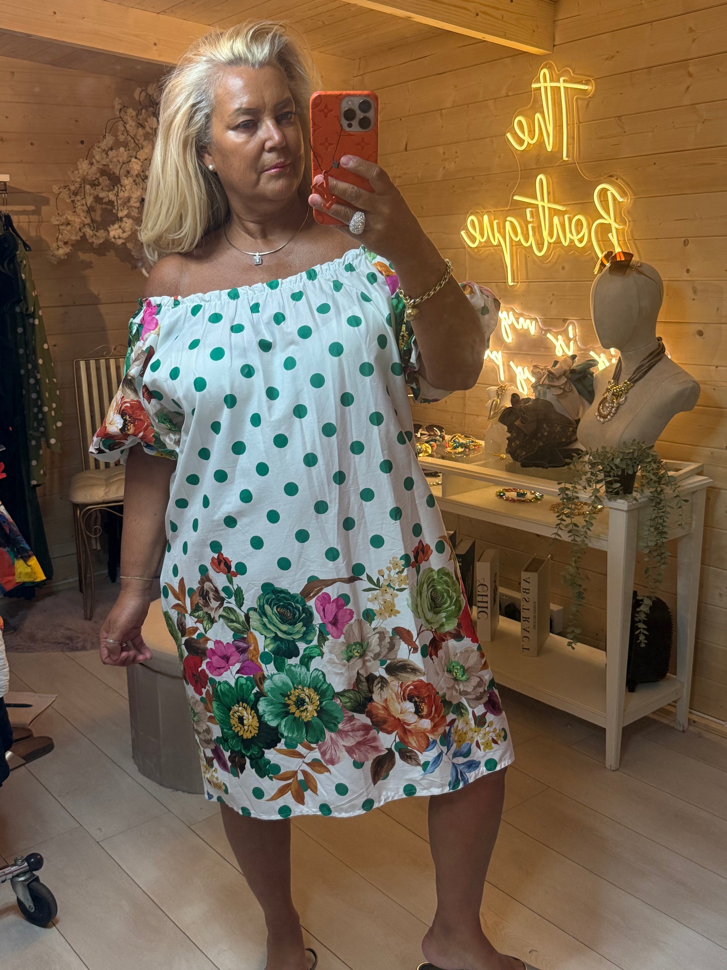 Rosa Bardot Dress