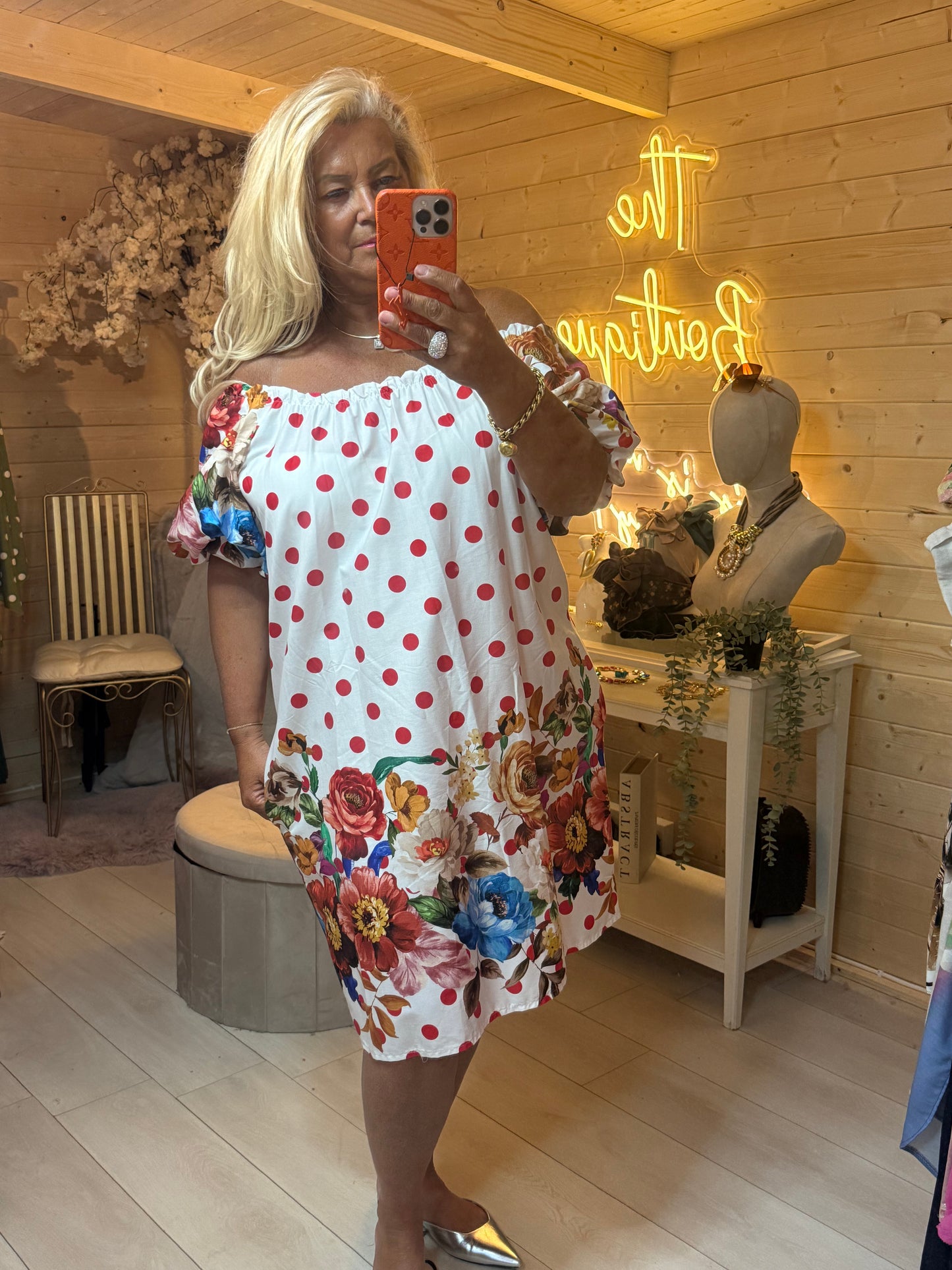 Rosa Bardot Dress