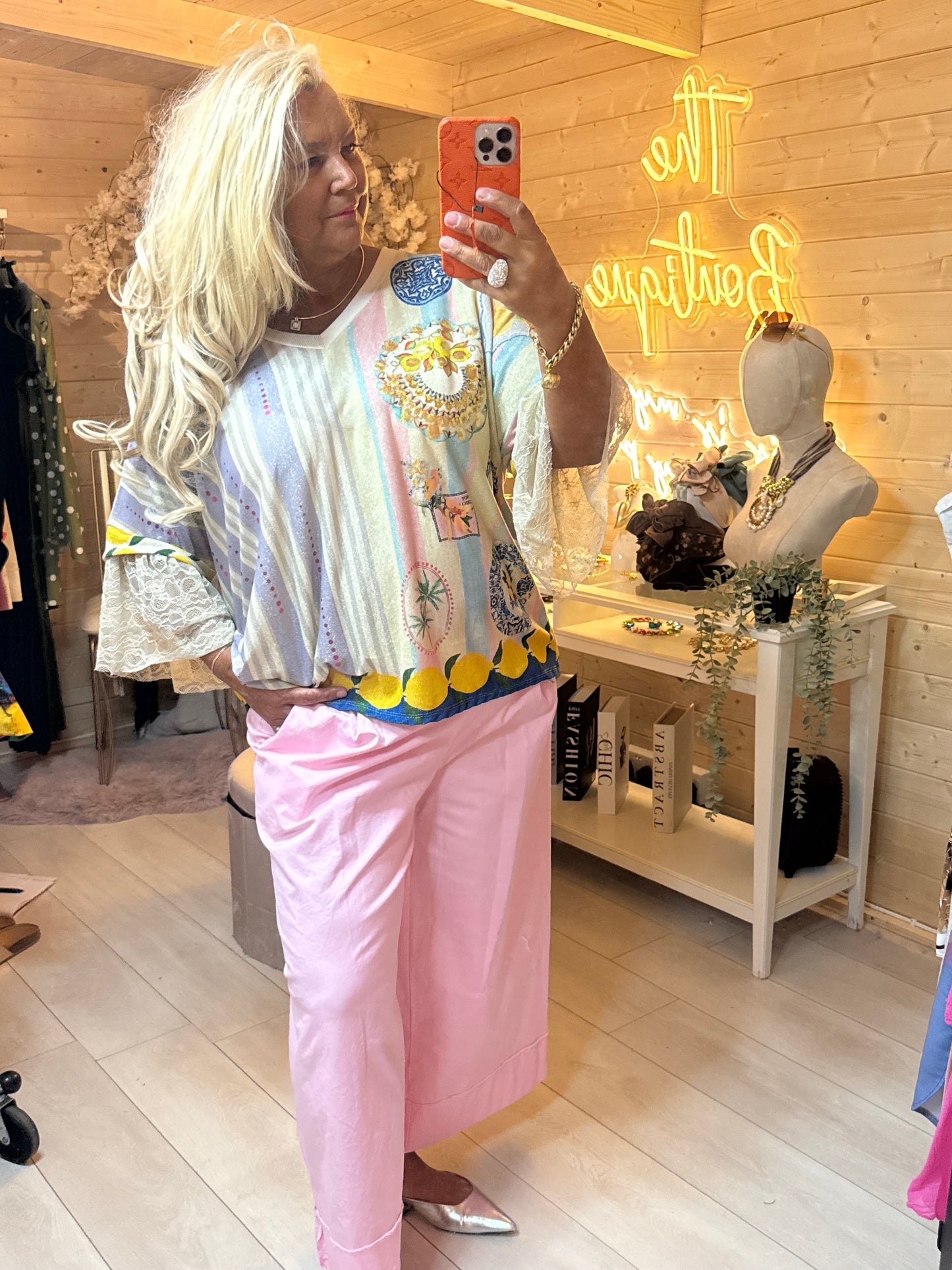 Shimmer Lemons Top