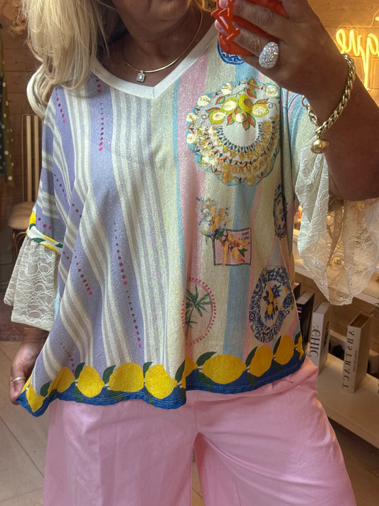 Shimmer Lemons Top