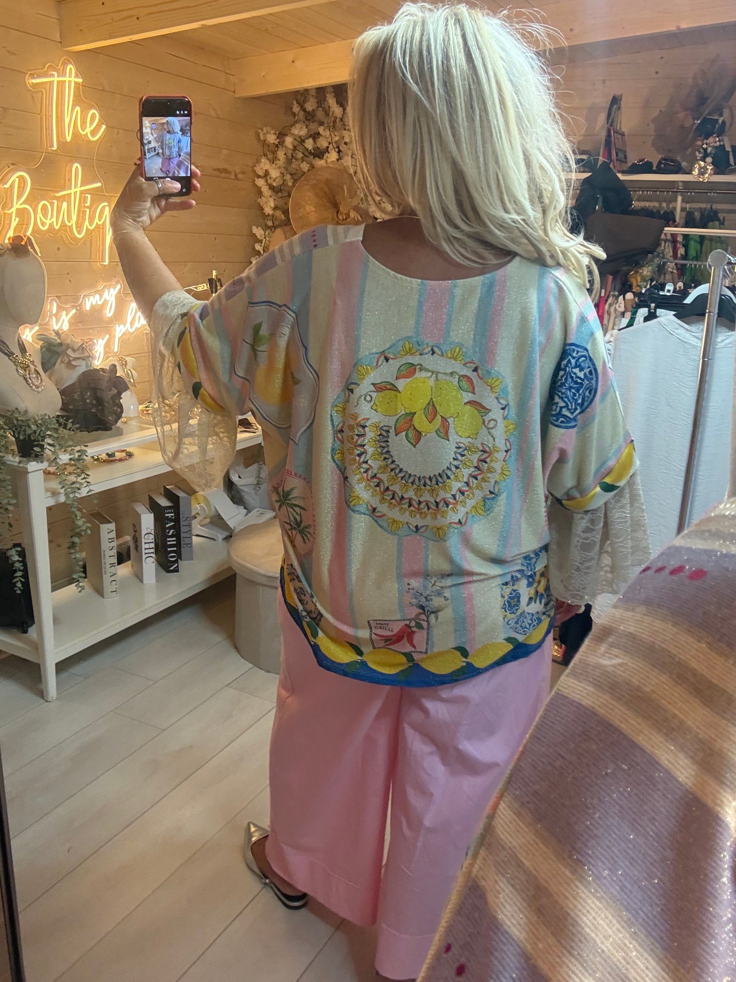 Shimmer Lemons Top