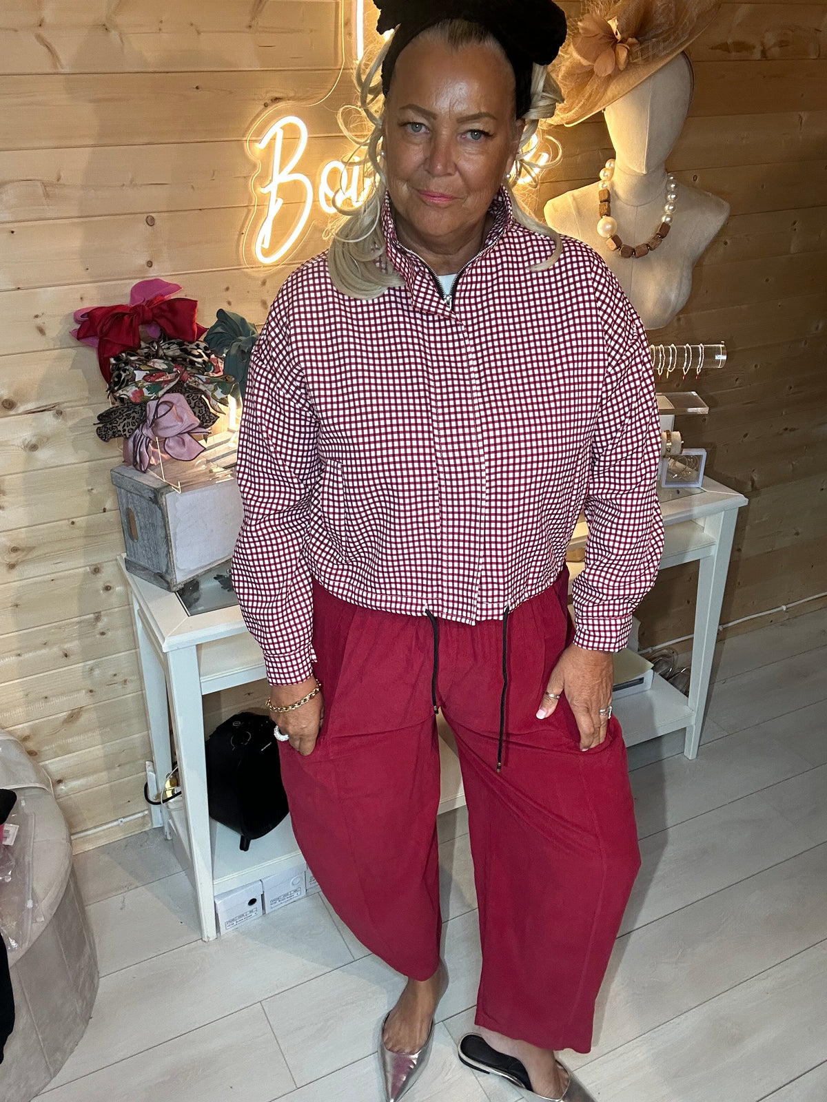 Positano balloon-leg trousers