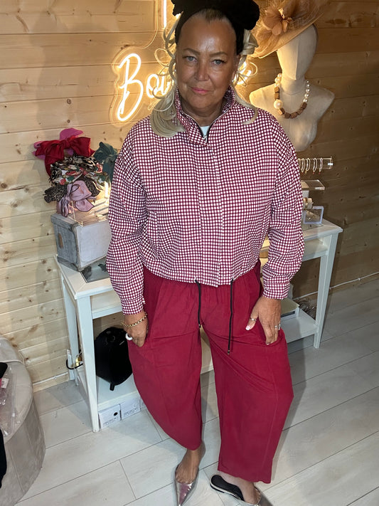 Positano balloon-leg trousers