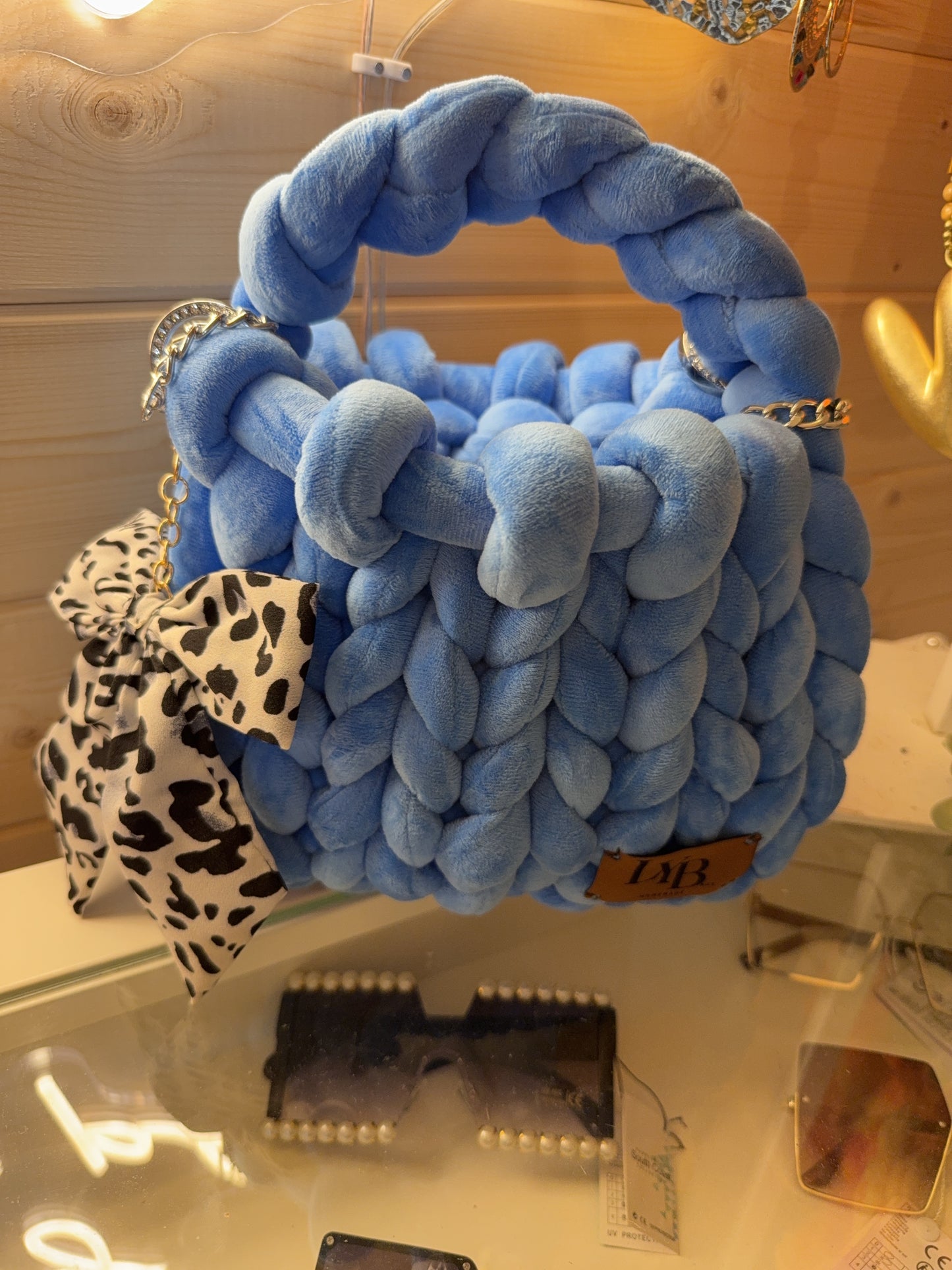 The Azure Bow Bag | Plush Luxe Collection