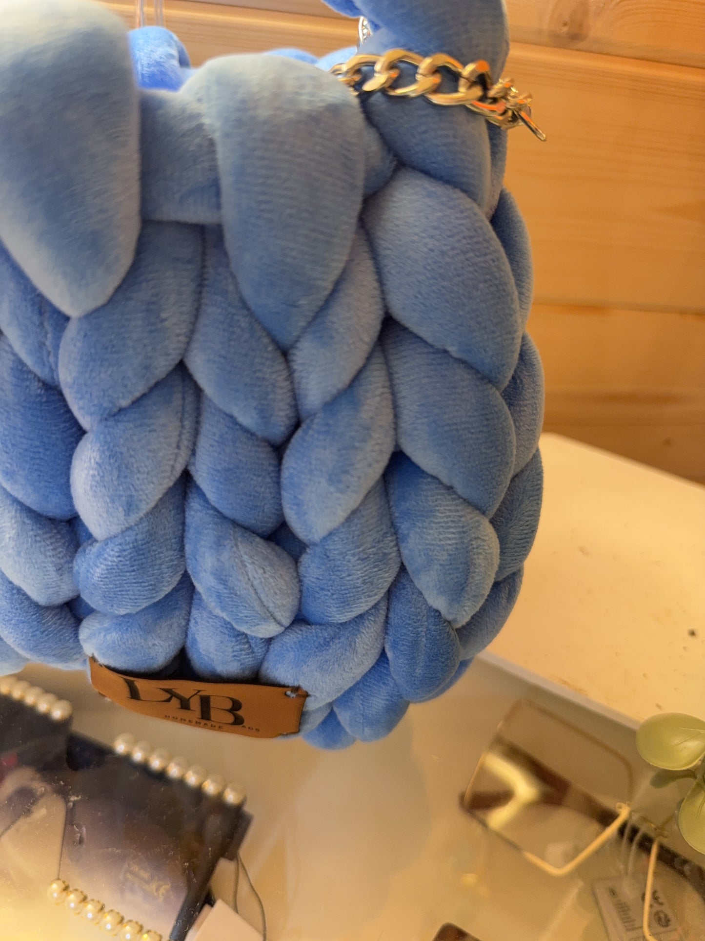 The Azure Bow Bag | Plush Luxe Collection