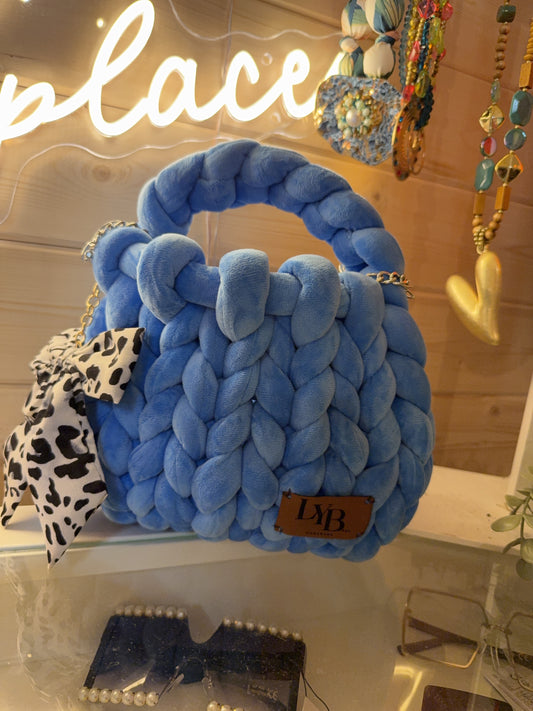 The Azure Bow Bag | Plush Luxe Collection