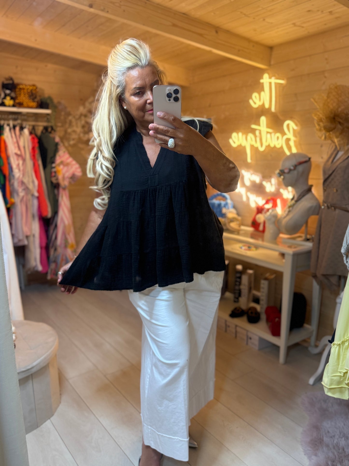 Bella Top Ruffle Edge | One Size 8-18