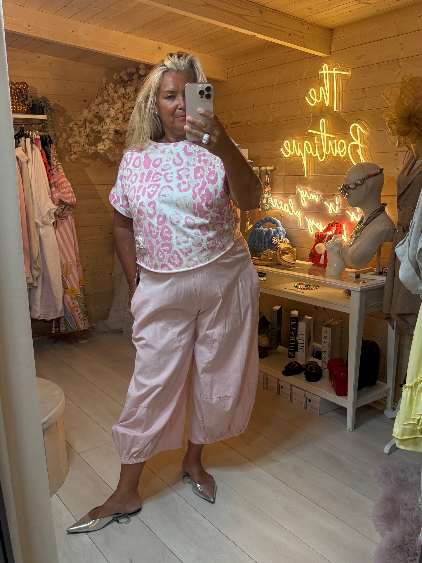 Pink Boom Trousers full view