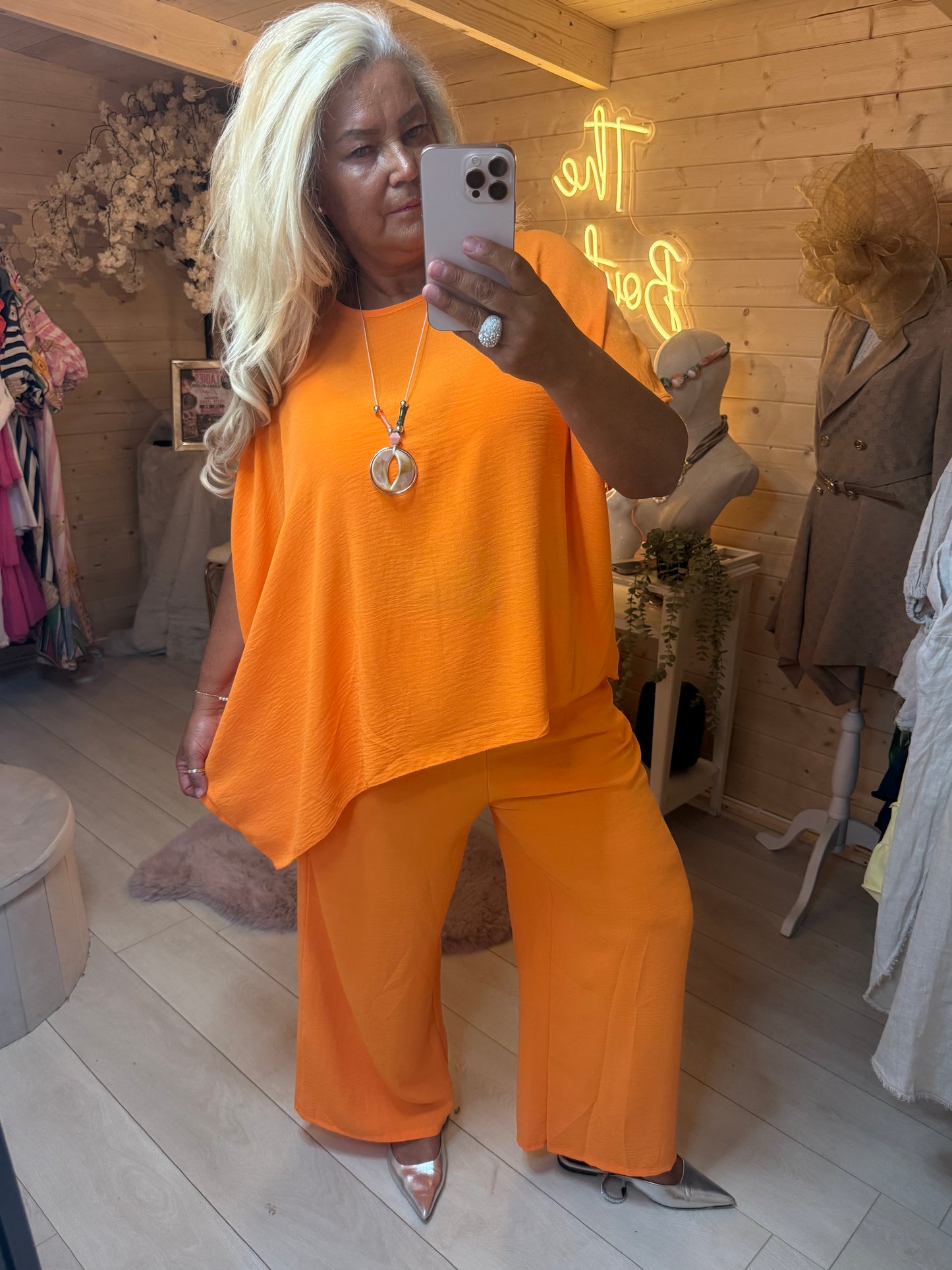 Orange Lagenlook Co Ord Set