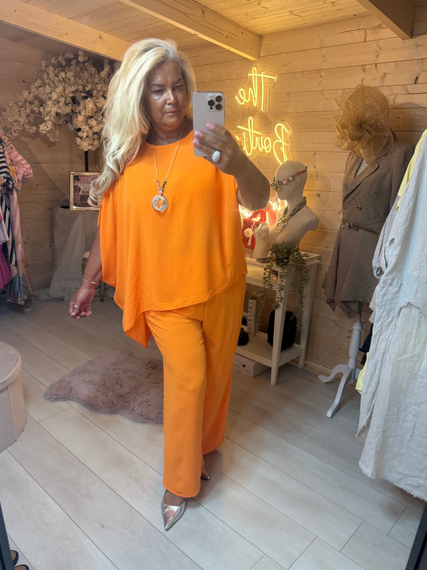Orange Lagenlook Co Ord Set