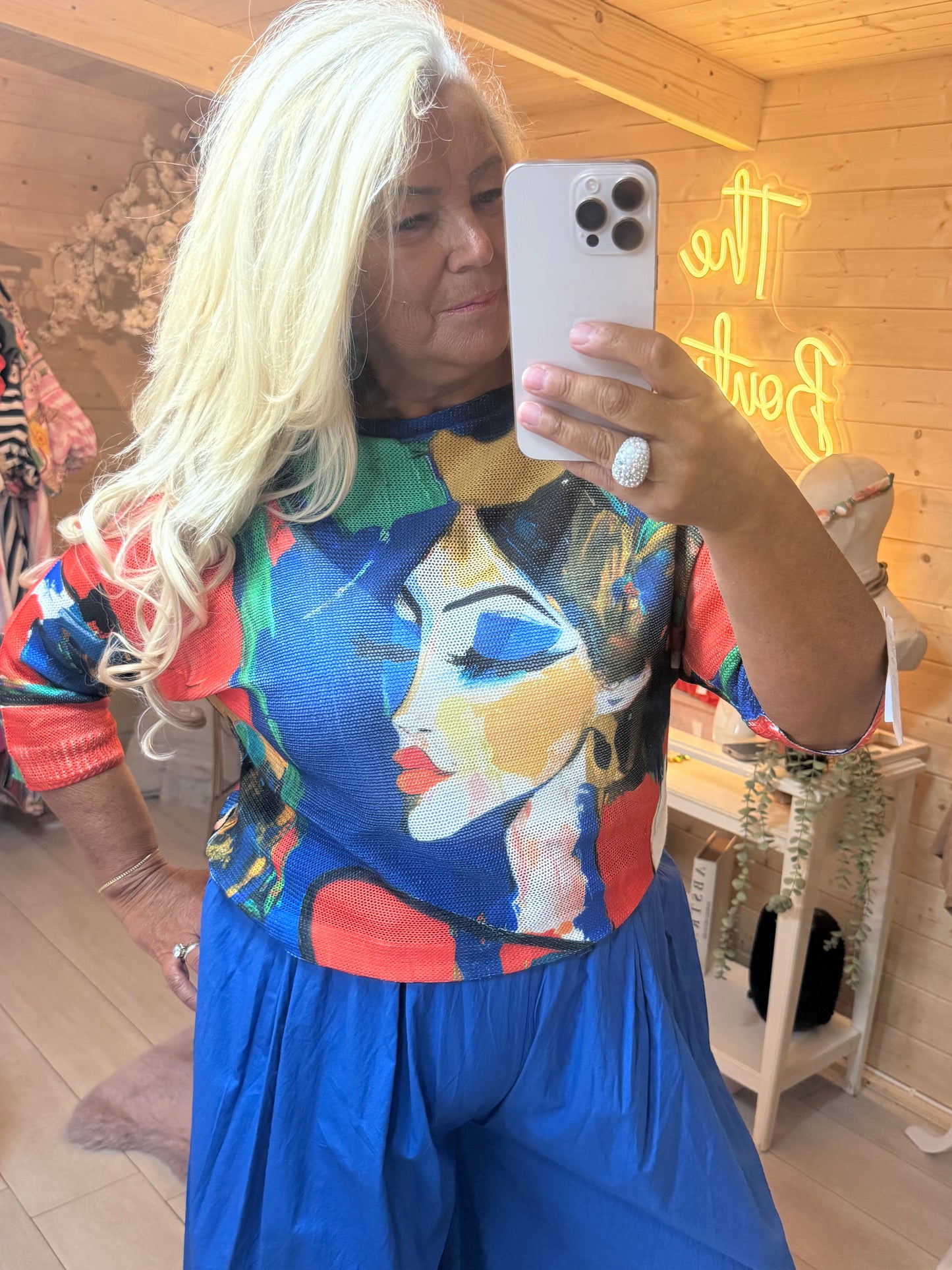 Abstract Lady Top