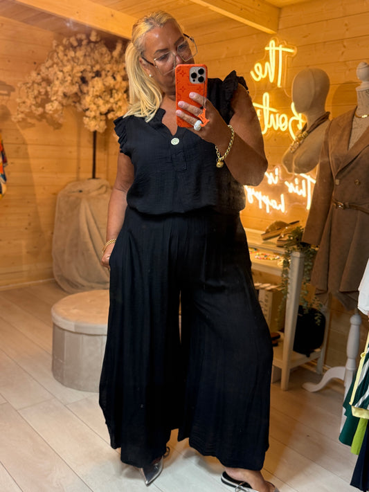 Lulu Trousers | Available in Coral, Black & Stone | One Size 8-18