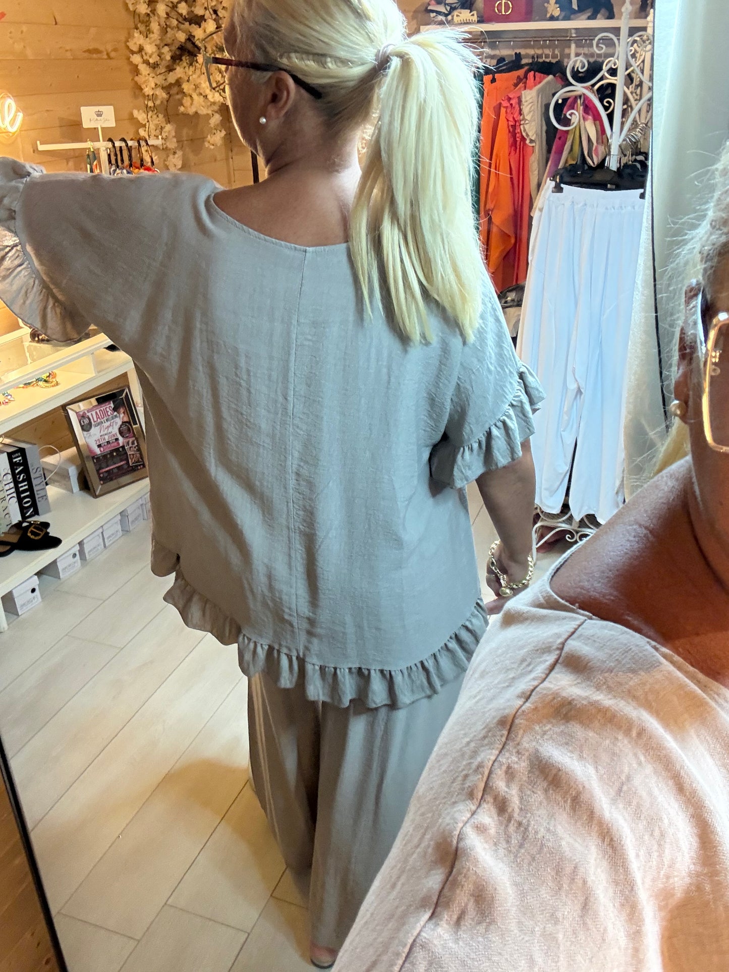 Clara Top | Available in White, Taupe & Orange | One Size 8-20