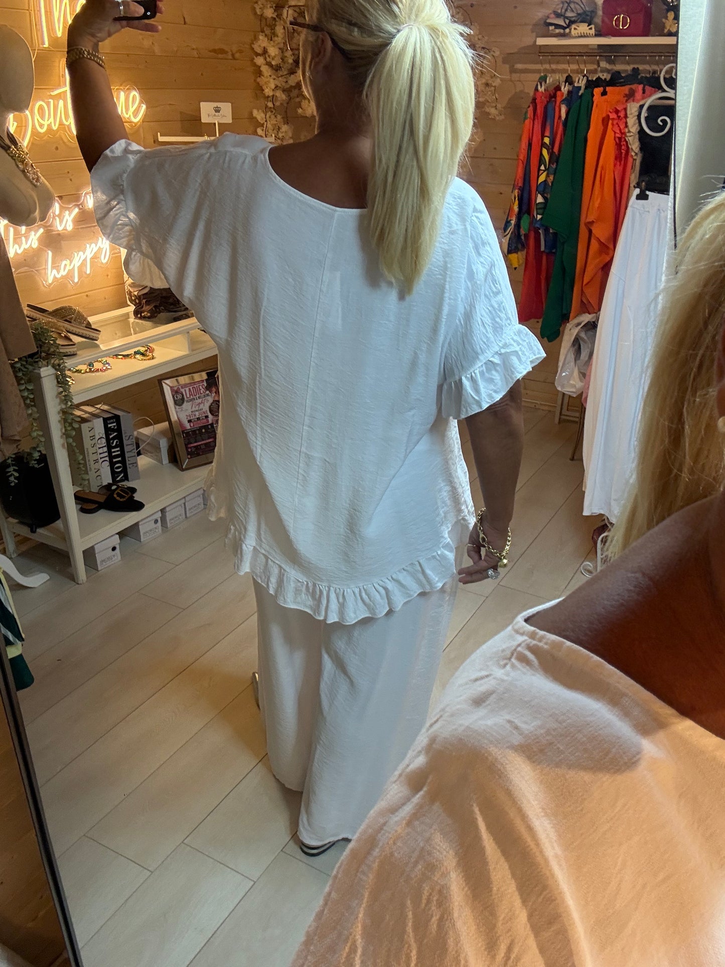 Clara Top | Available in White, Taupe & Orange | One Size 8-20