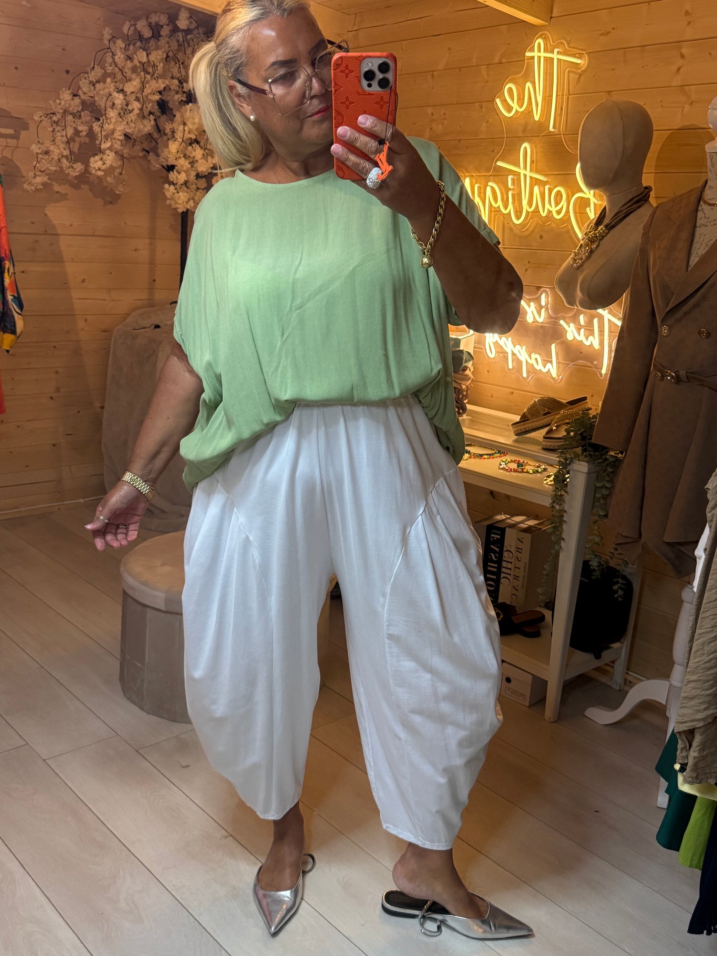 Frankie Top | Sage Green | One Size 8-22