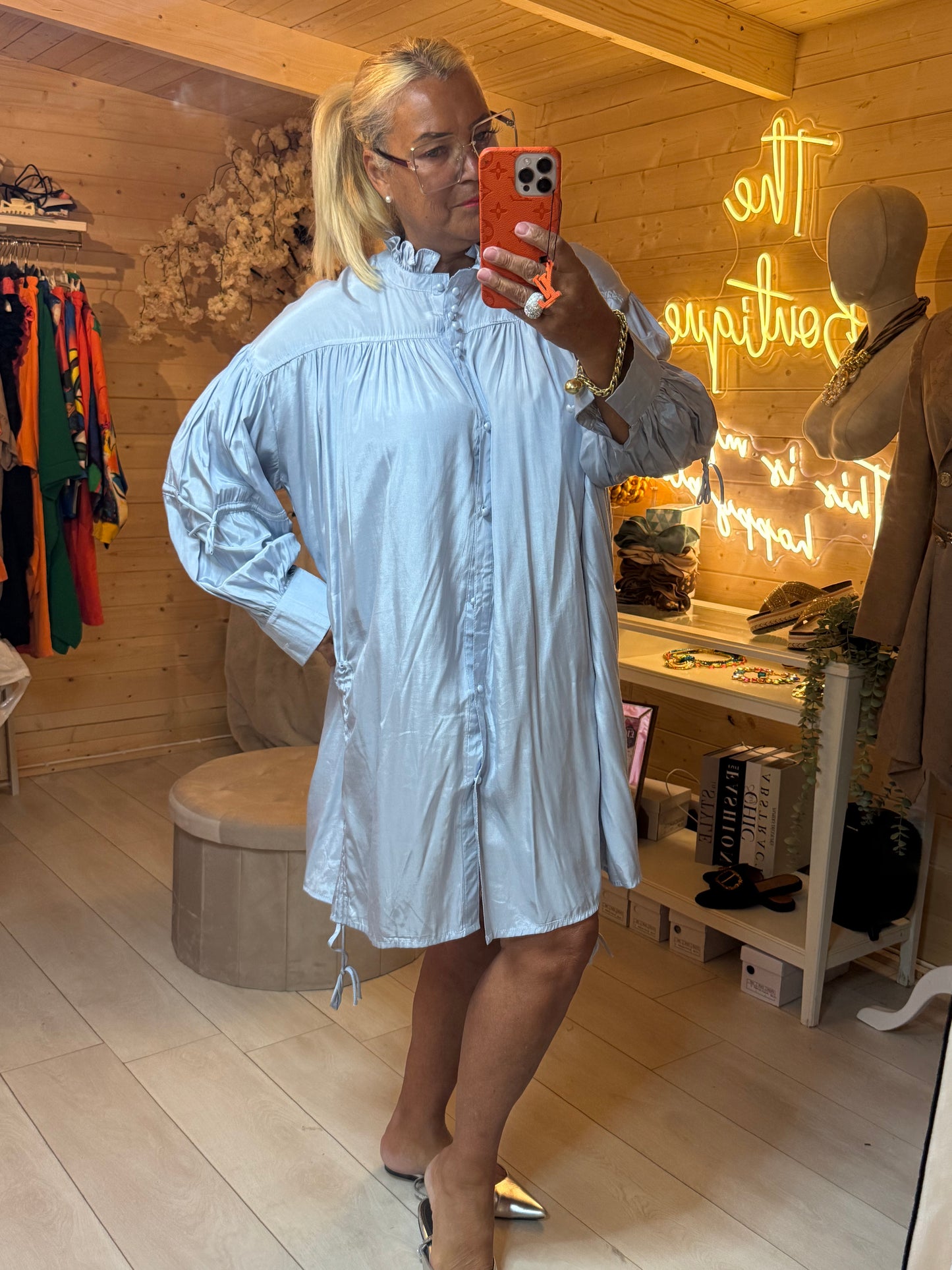 Stella Ruche | Silver Grey | Wear as Dress, Top or Jacket | One Size 8-22