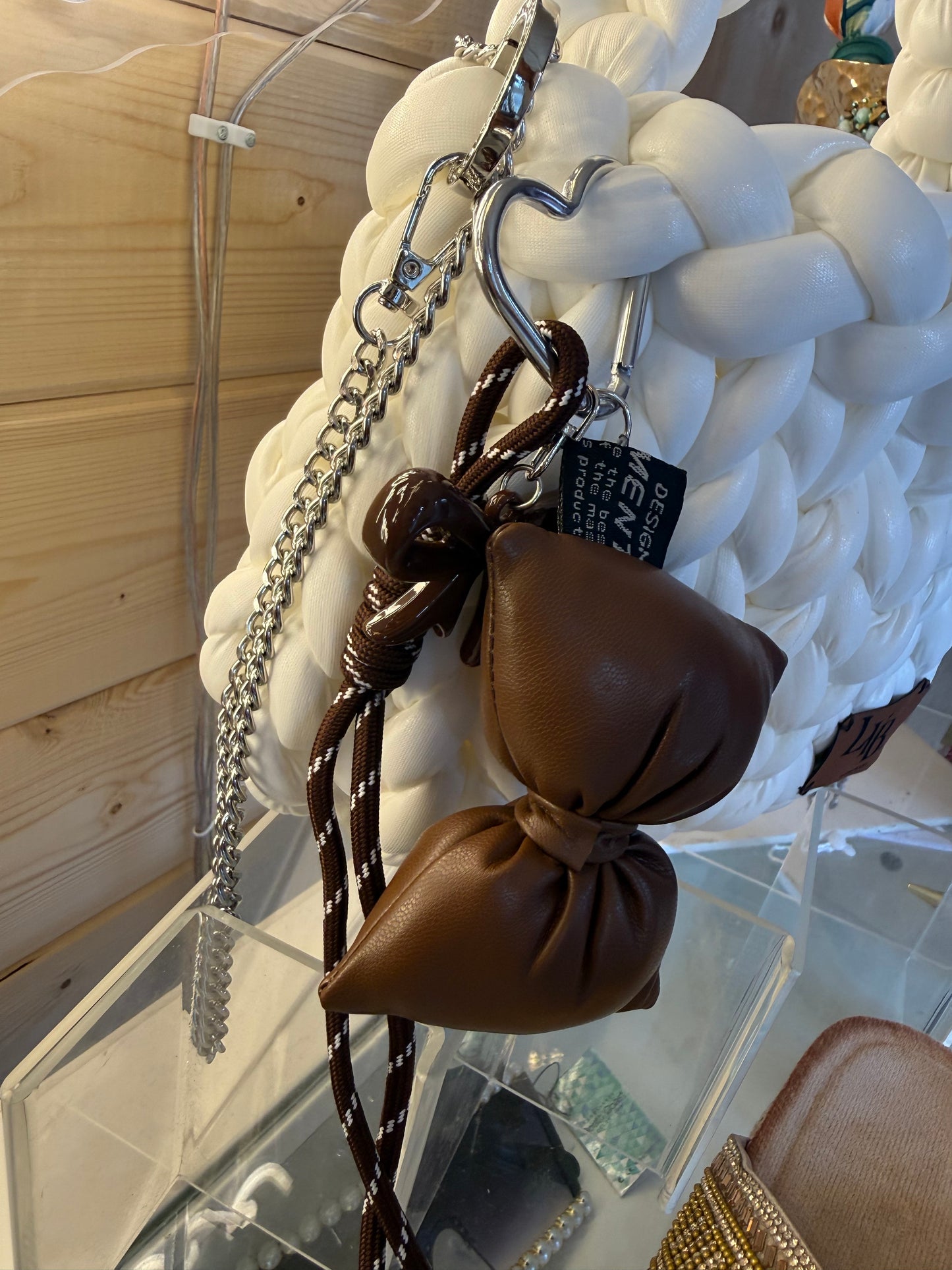 The Polar Bag | Chunky Knit White | LYBags Plush Luxe Collection