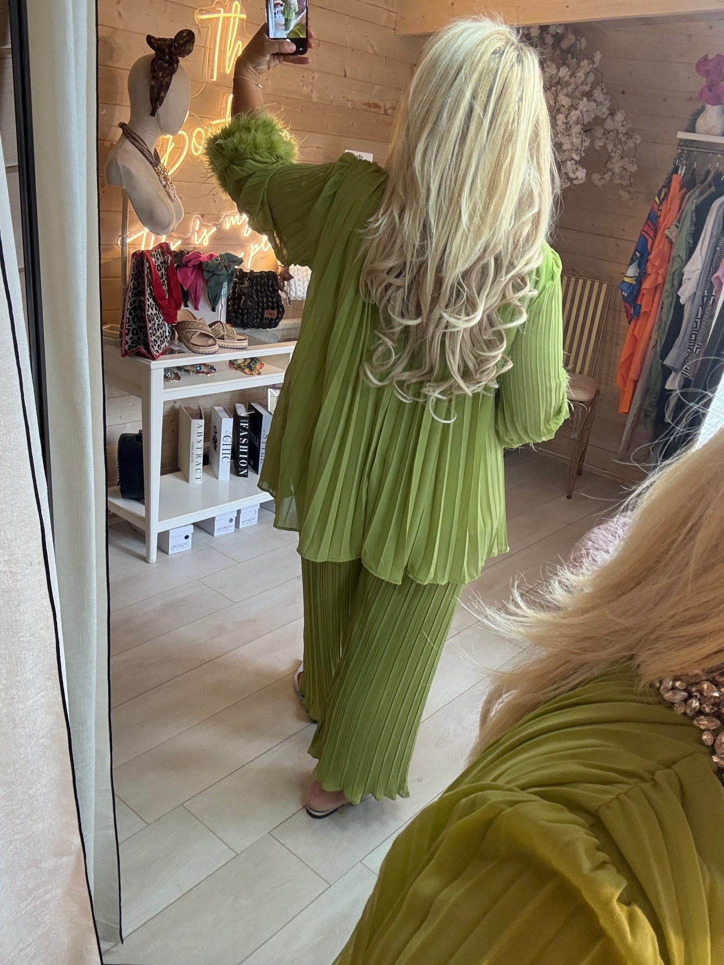 Crystal Luxe Pleated Co-Ord Set