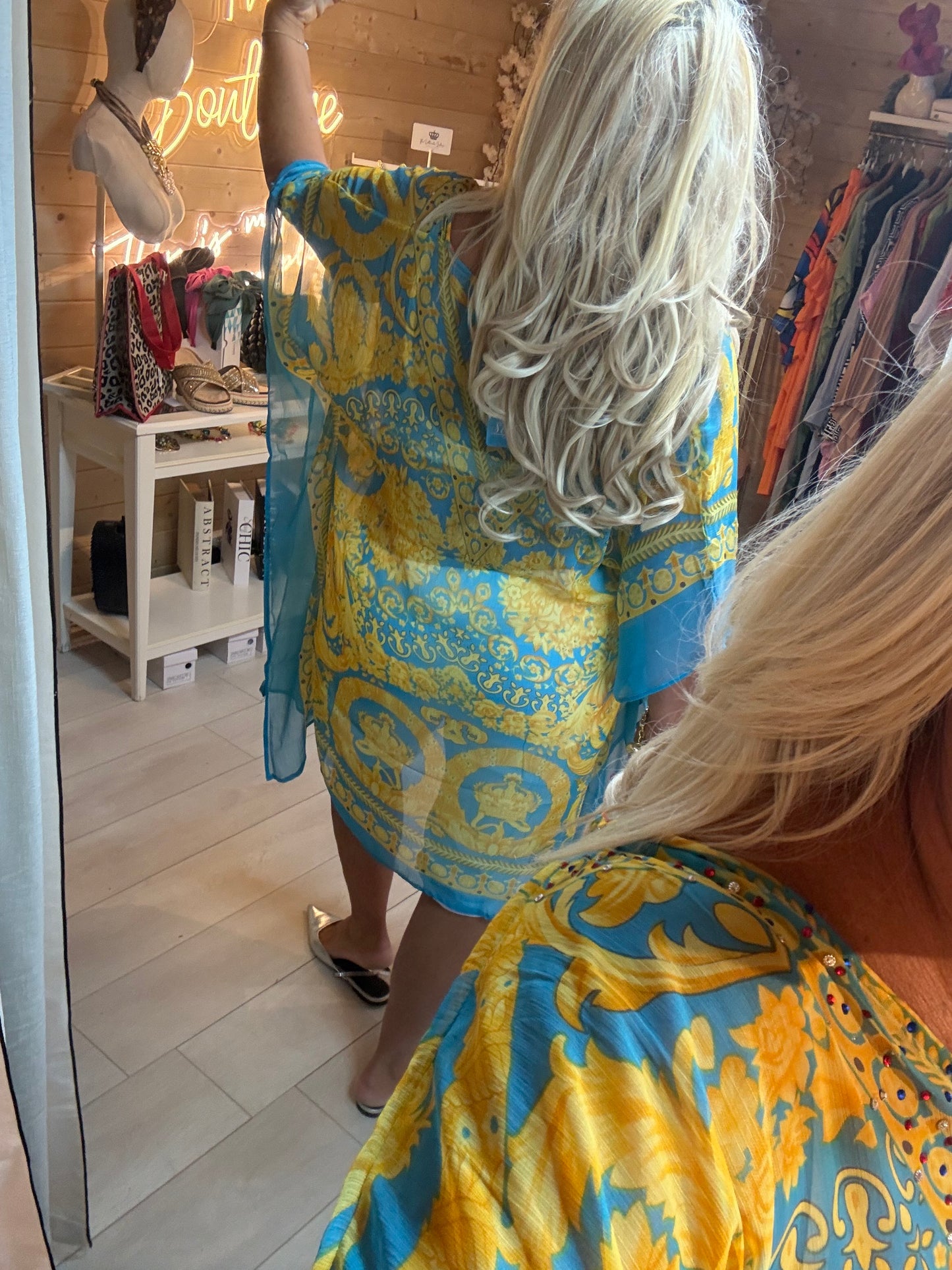 Boutique Kaftan Top – One Size 8-18