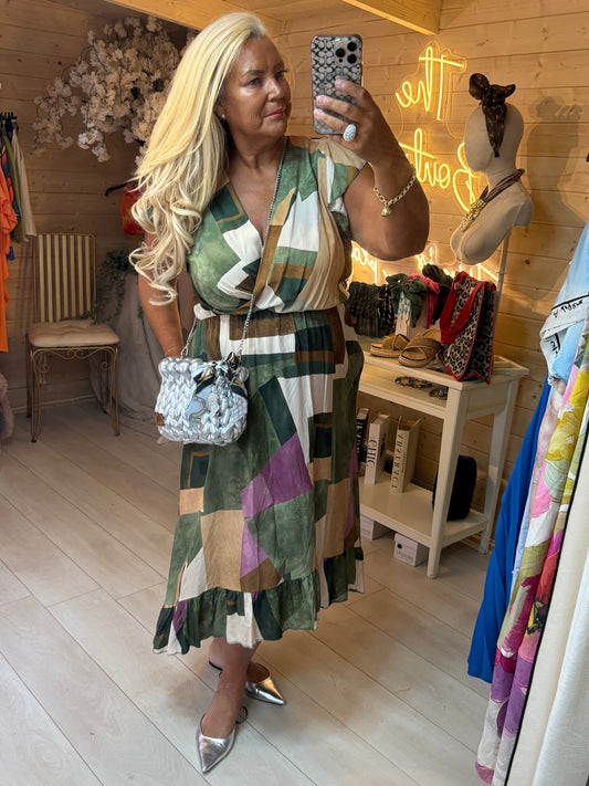 Abstract Dress – One Size 8-18