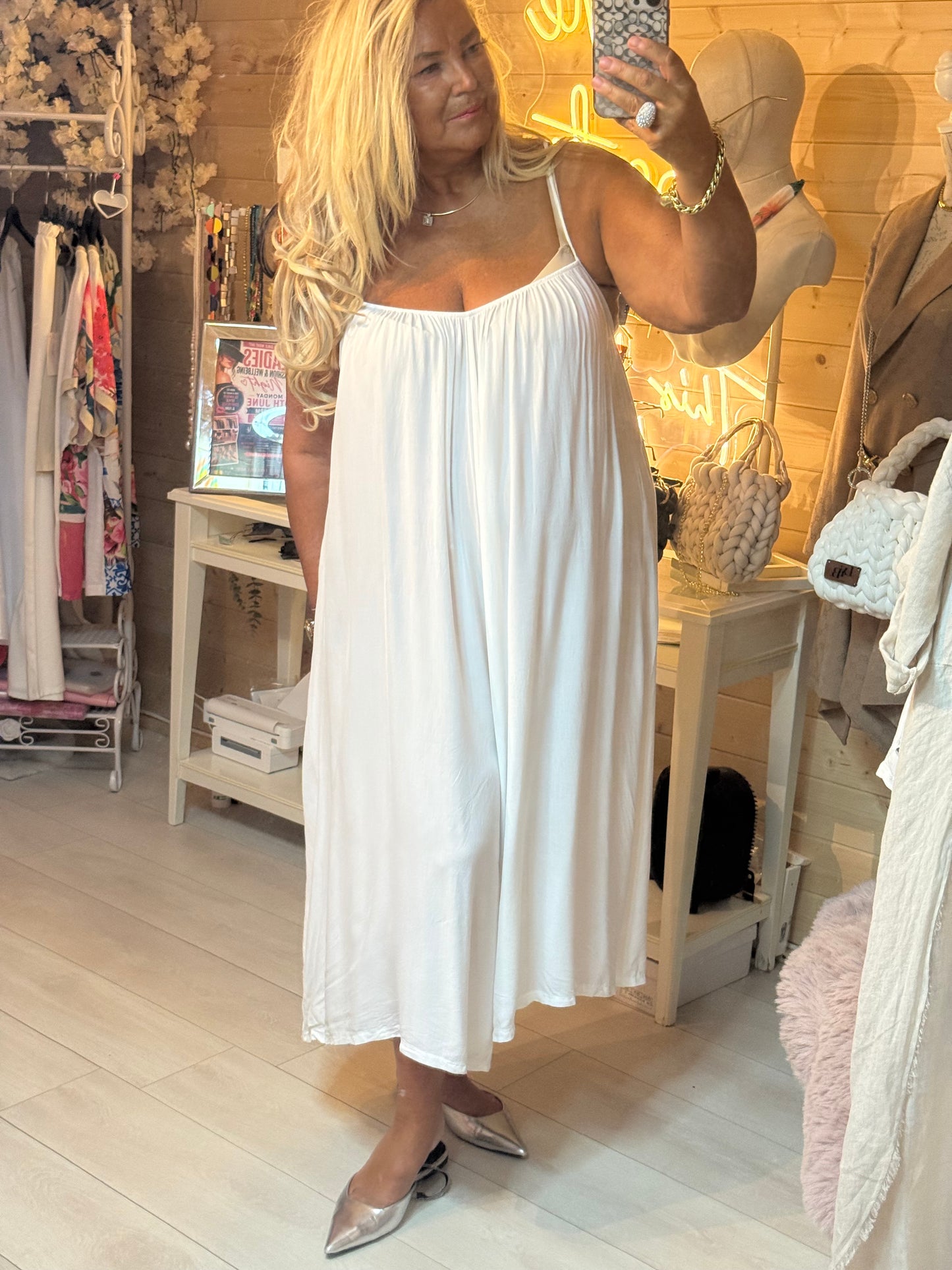 Bianca White Tie-Back Jumpsuit | One Size 8-20