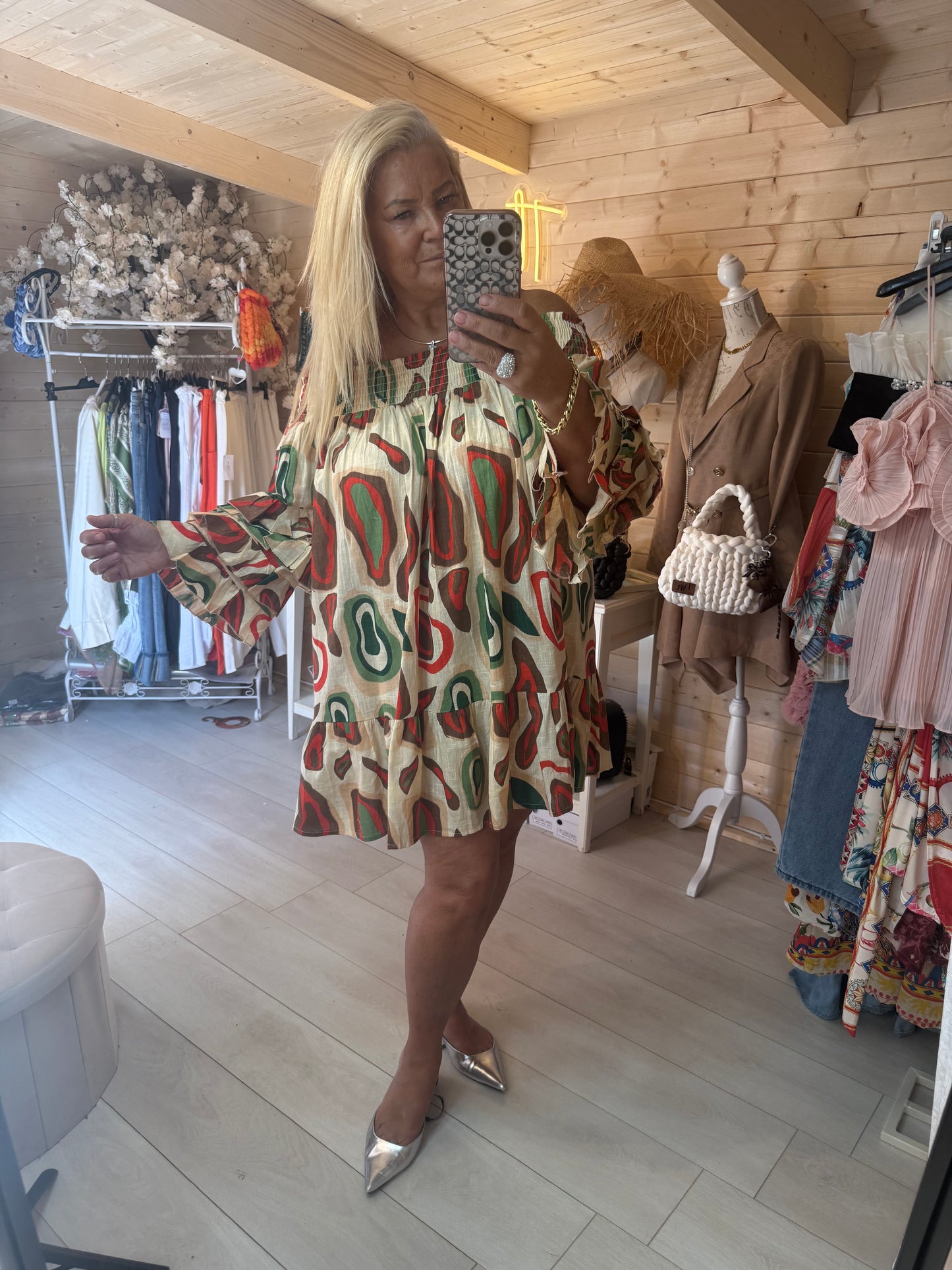 Sienna Off Shoulder Mini Dress One Size 8-20