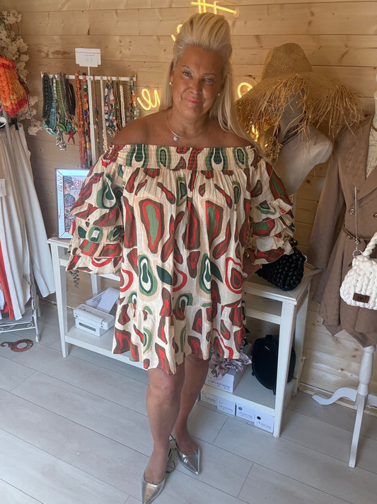 Sienna Off Shoulder Mini Dress One Size 8-20