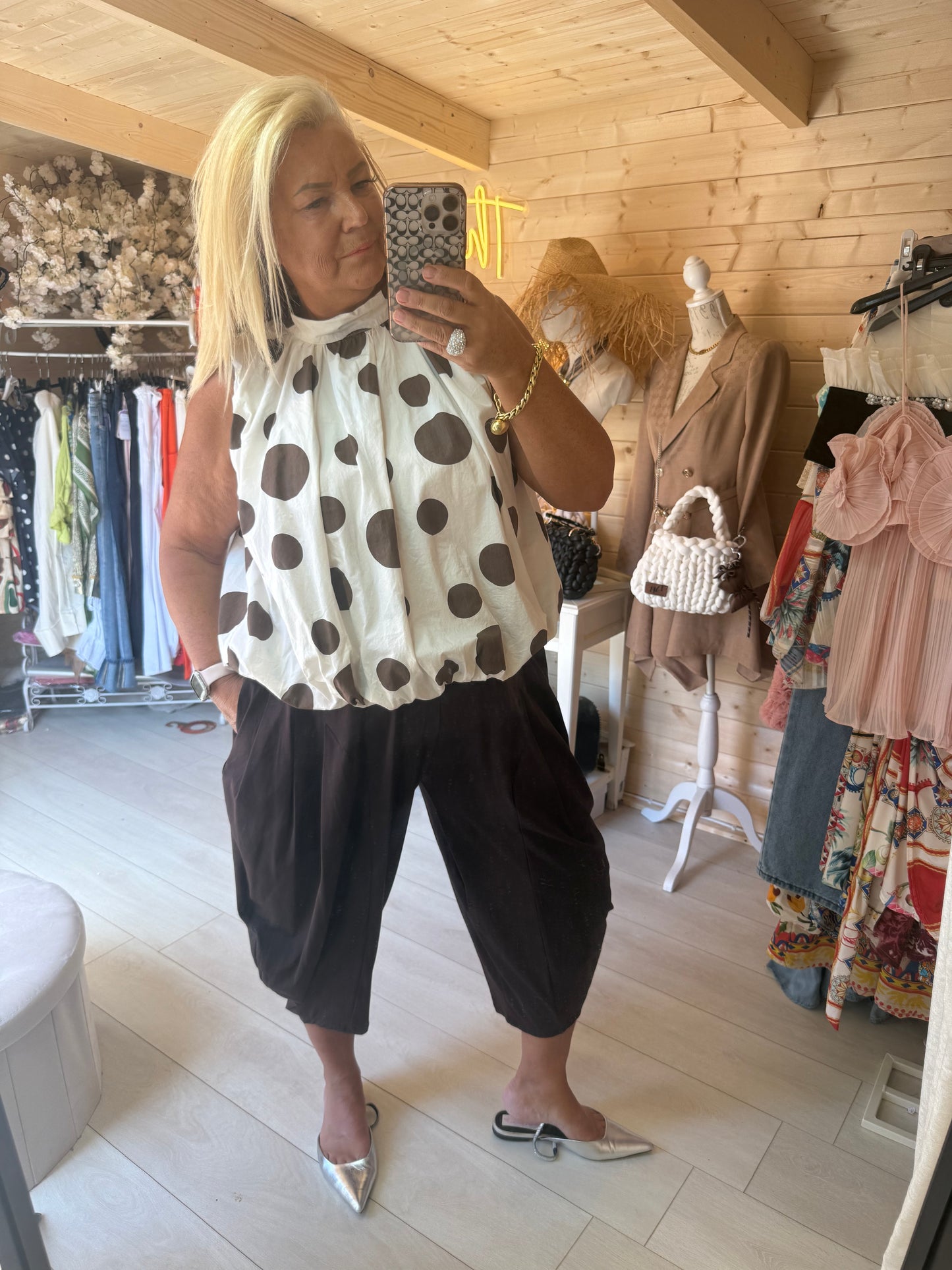 Blossom Halter Neck Bubble Top One Size 8-16
