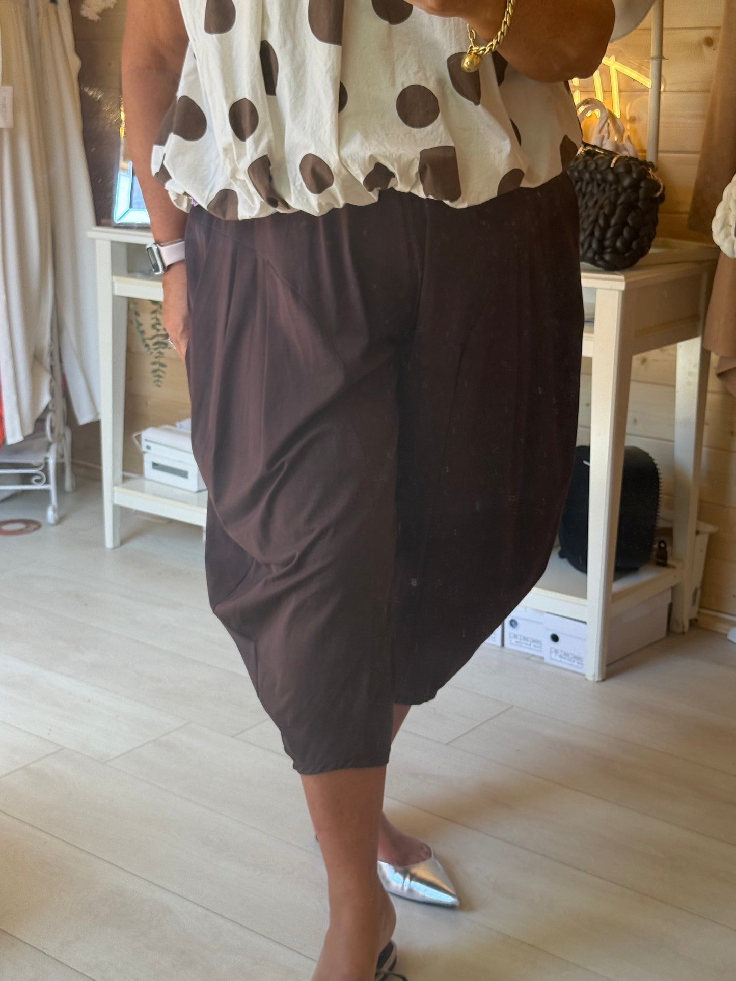 Plain Slouch Trousers