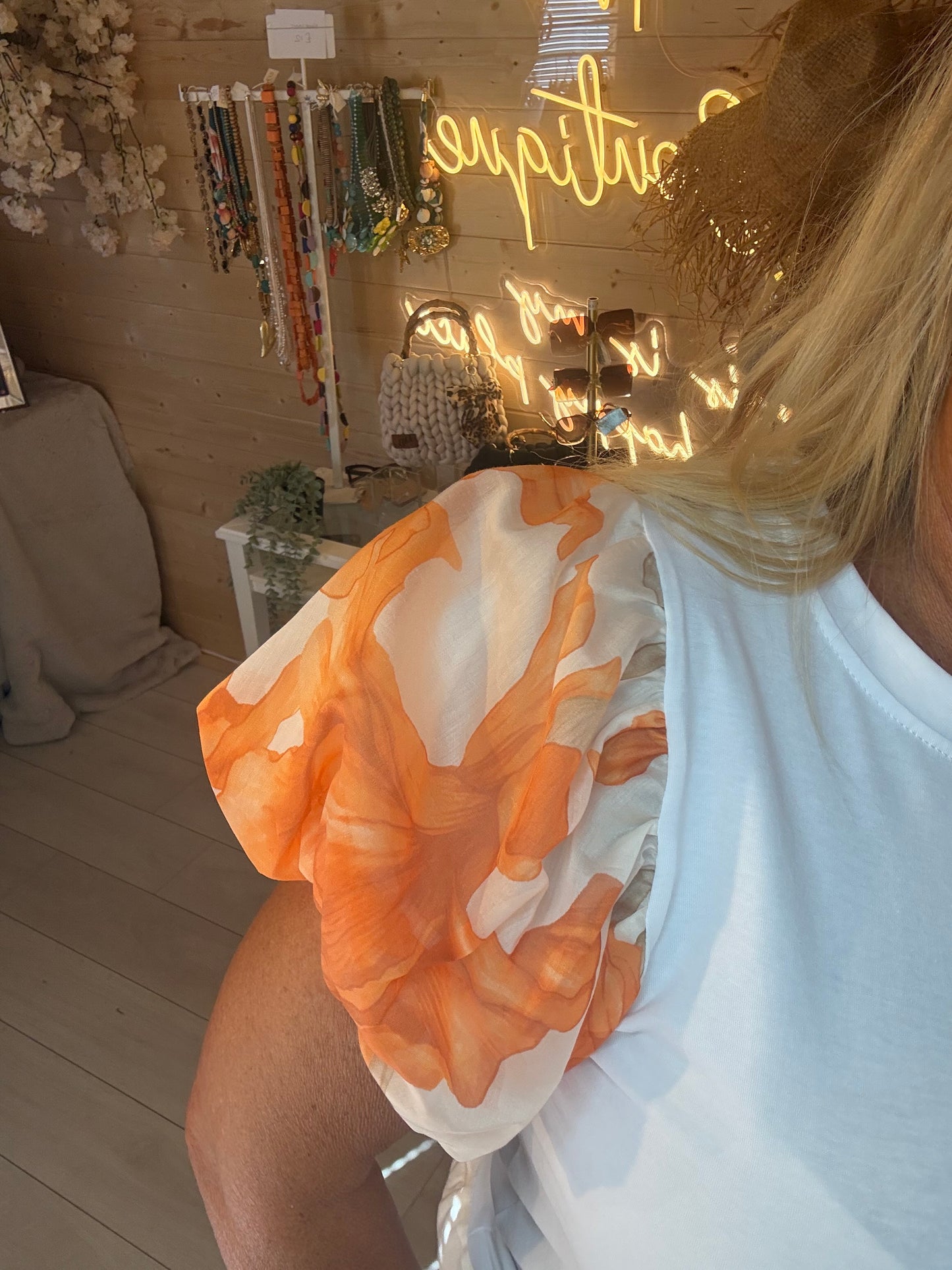 Valencia Puff Sleeve Top One Size 8-16