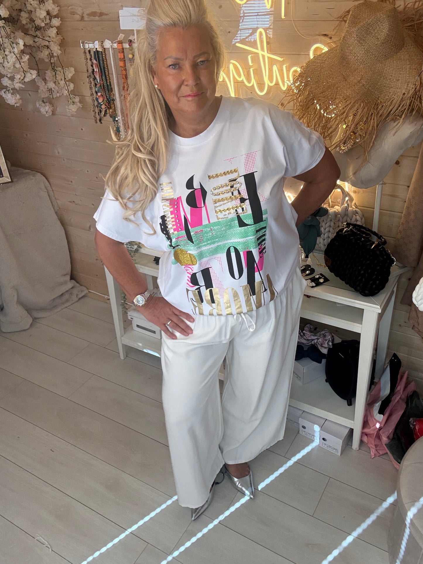 Marbella Graphic Print T-Shirt One Size 8-18