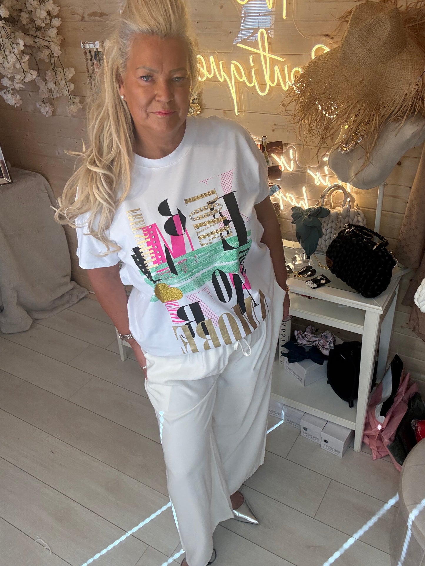 Marbella Graphic Print T-Shirt One Size 8-18